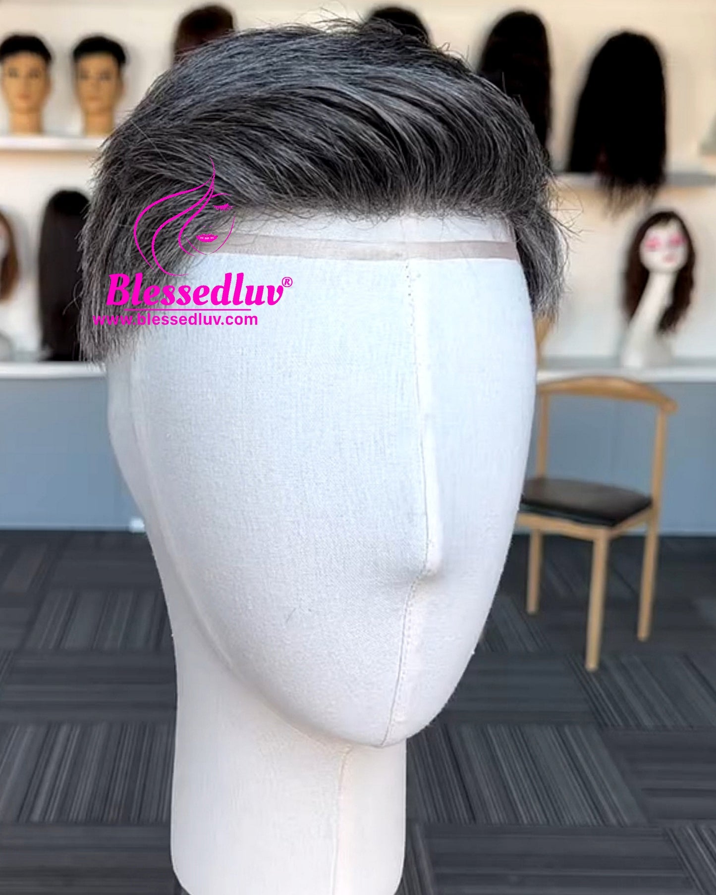 Greg - Ready To wear Man Wig Toupee-WIG-Blessedluv.com-Brazilianweave.com