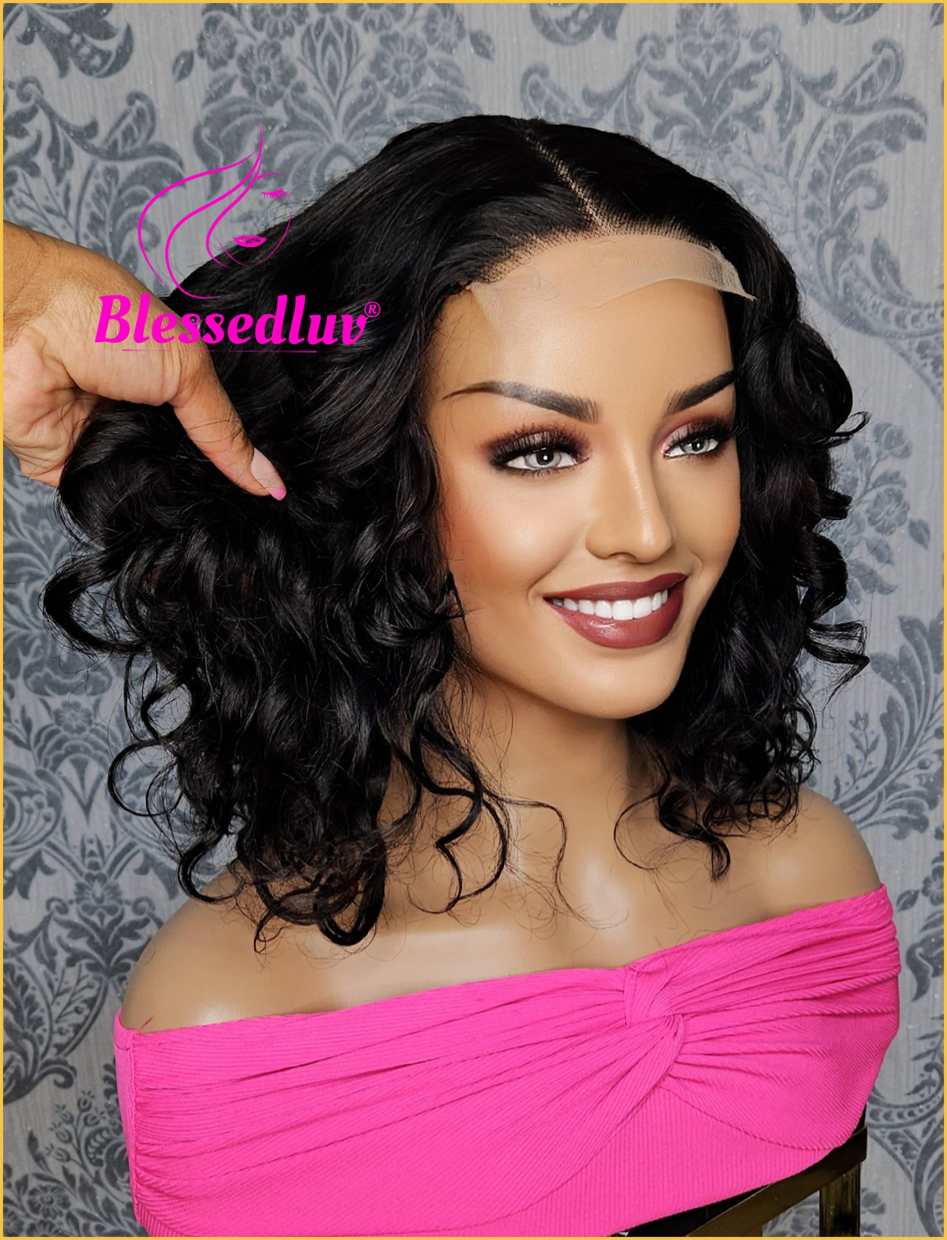 Rayna- HD Lace Curly Closure Wig SALE-WIG-Blessedluv.com-Brazilianweave.com