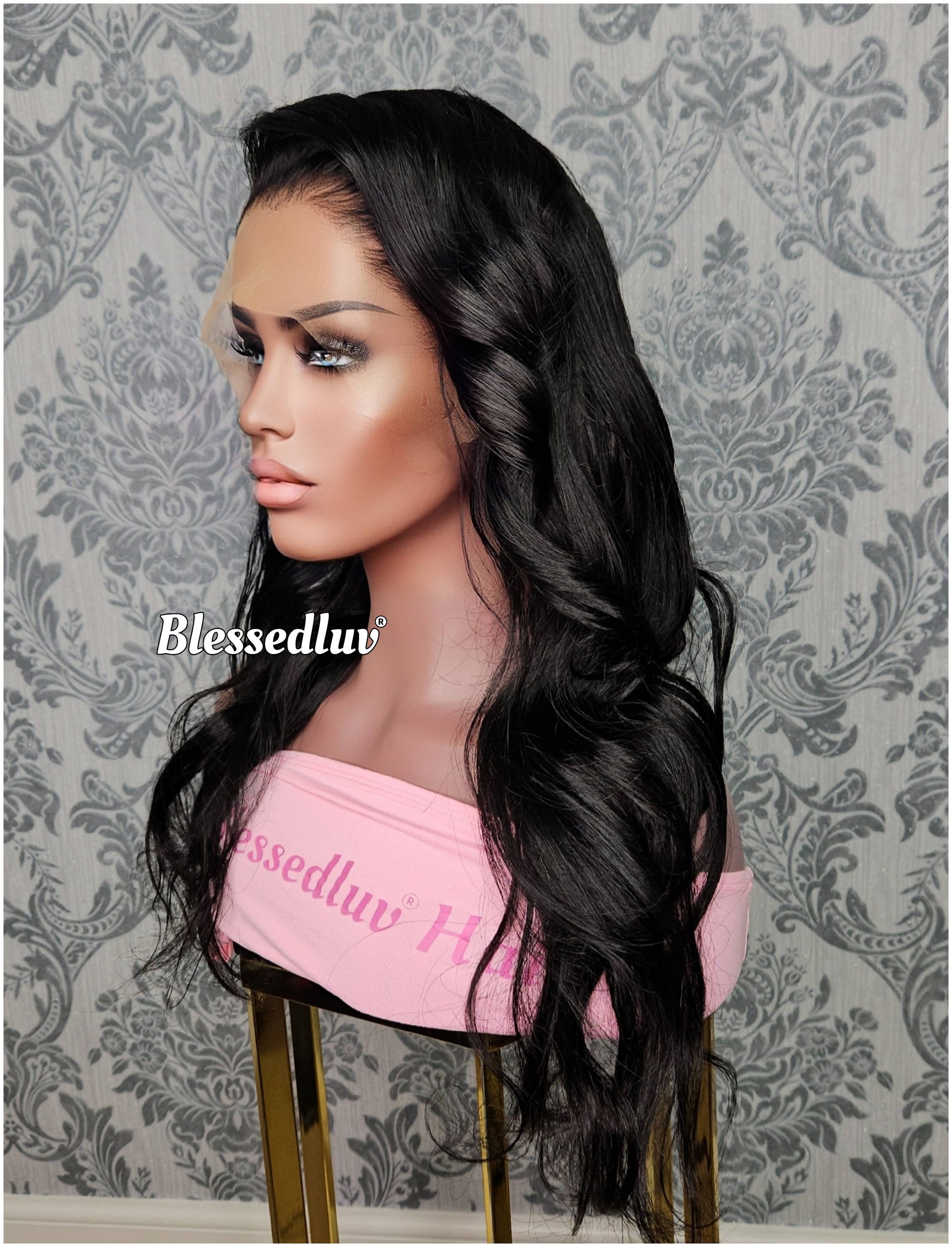 Rebecca - Colour #1 HD Lace Frontal Straight Glueless Wig-Wig-Blessedluv.com-Brazilianweave.com
