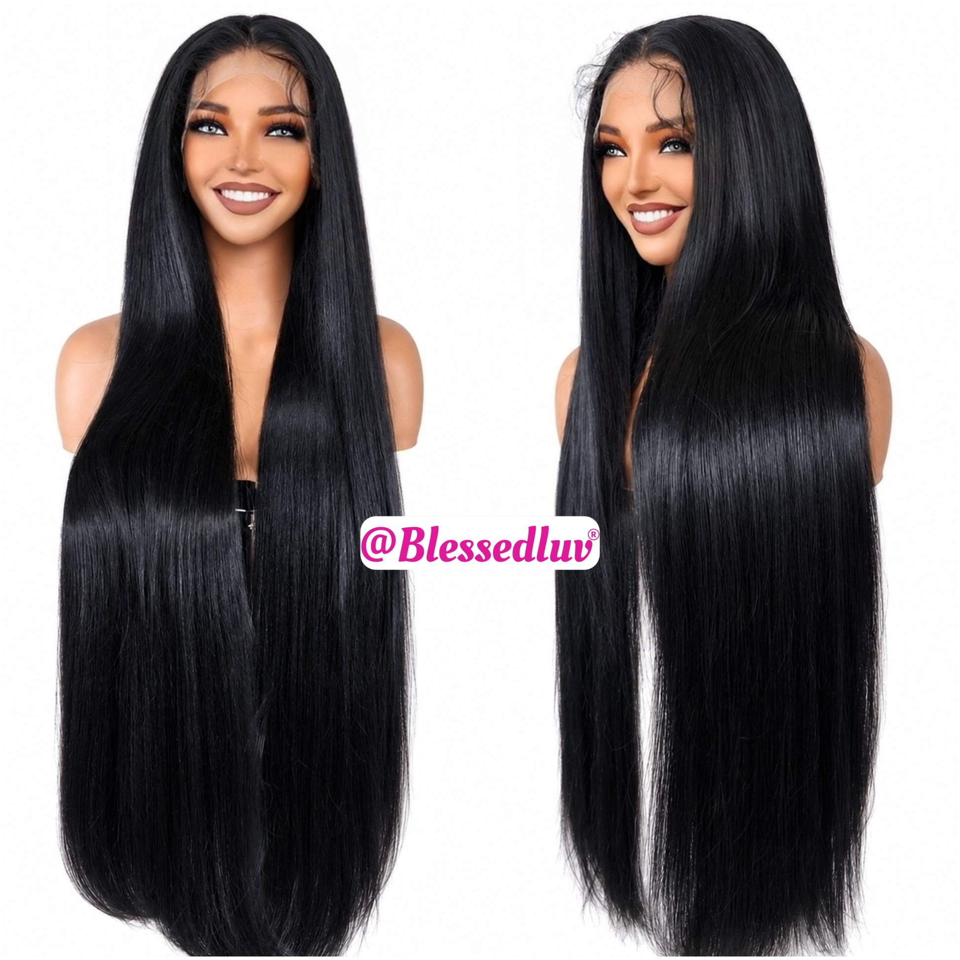 Destiny – 36 Inch Glueless Premium Human Hair Blend Wig-Wig-Blessedluv.com-Brazilianweave.com