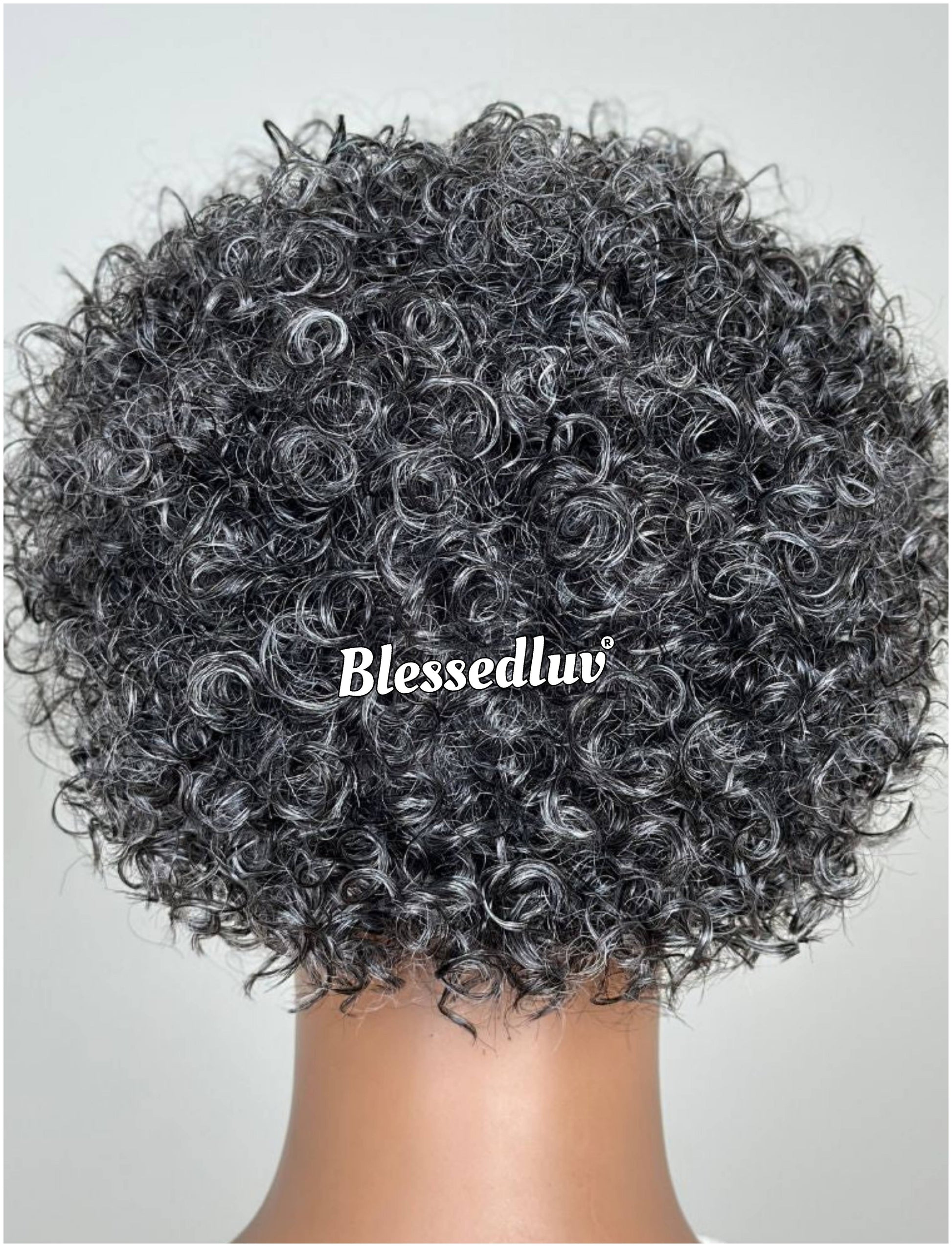 Agnes - Pixie Salt & Pepper Grey Glueless Wig-Blessedluv.com-Brazilianweave.com