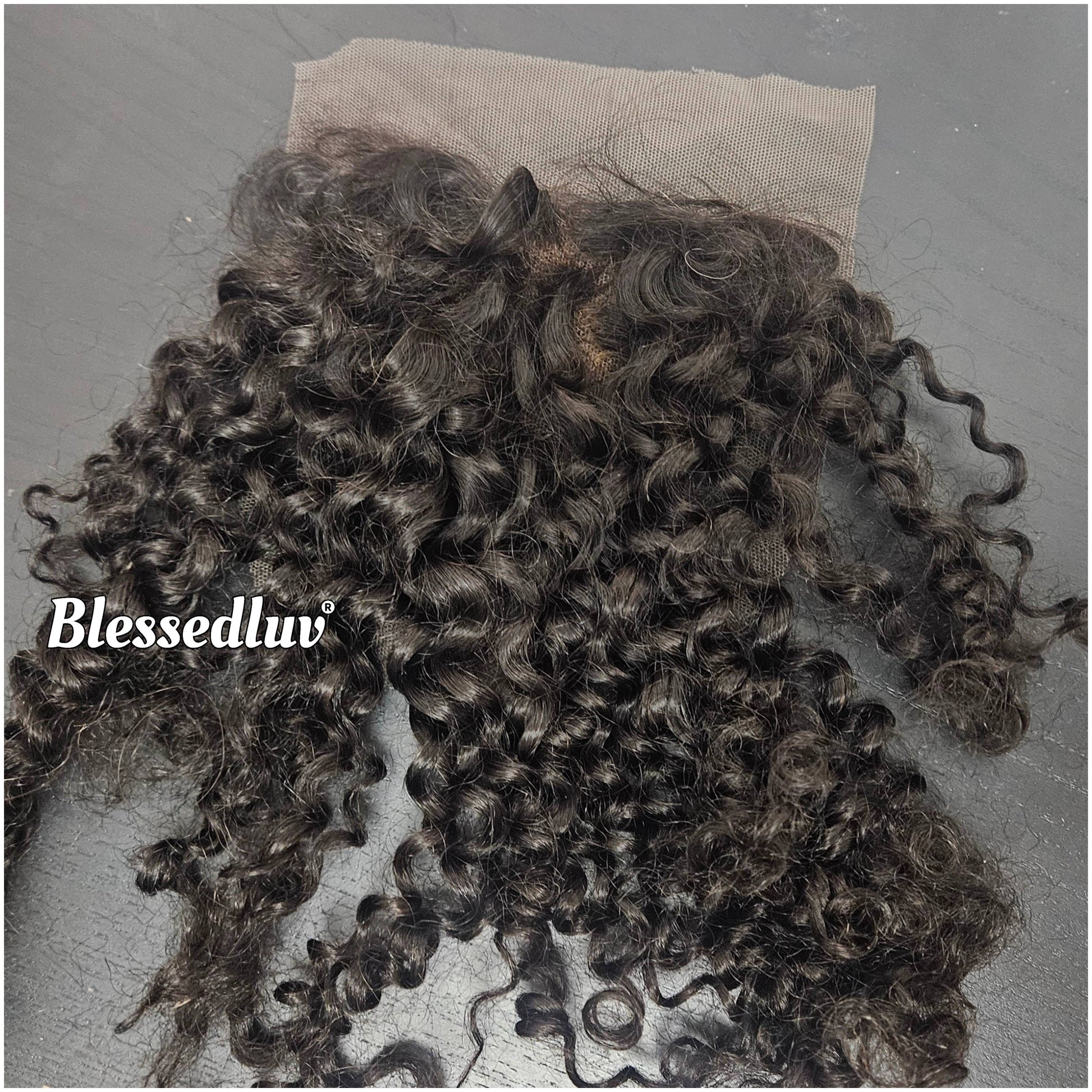 Curly 4x4 Lace Closure - Swiss Lace-Wigs-Blessedluv.com-Brazilianweave.com