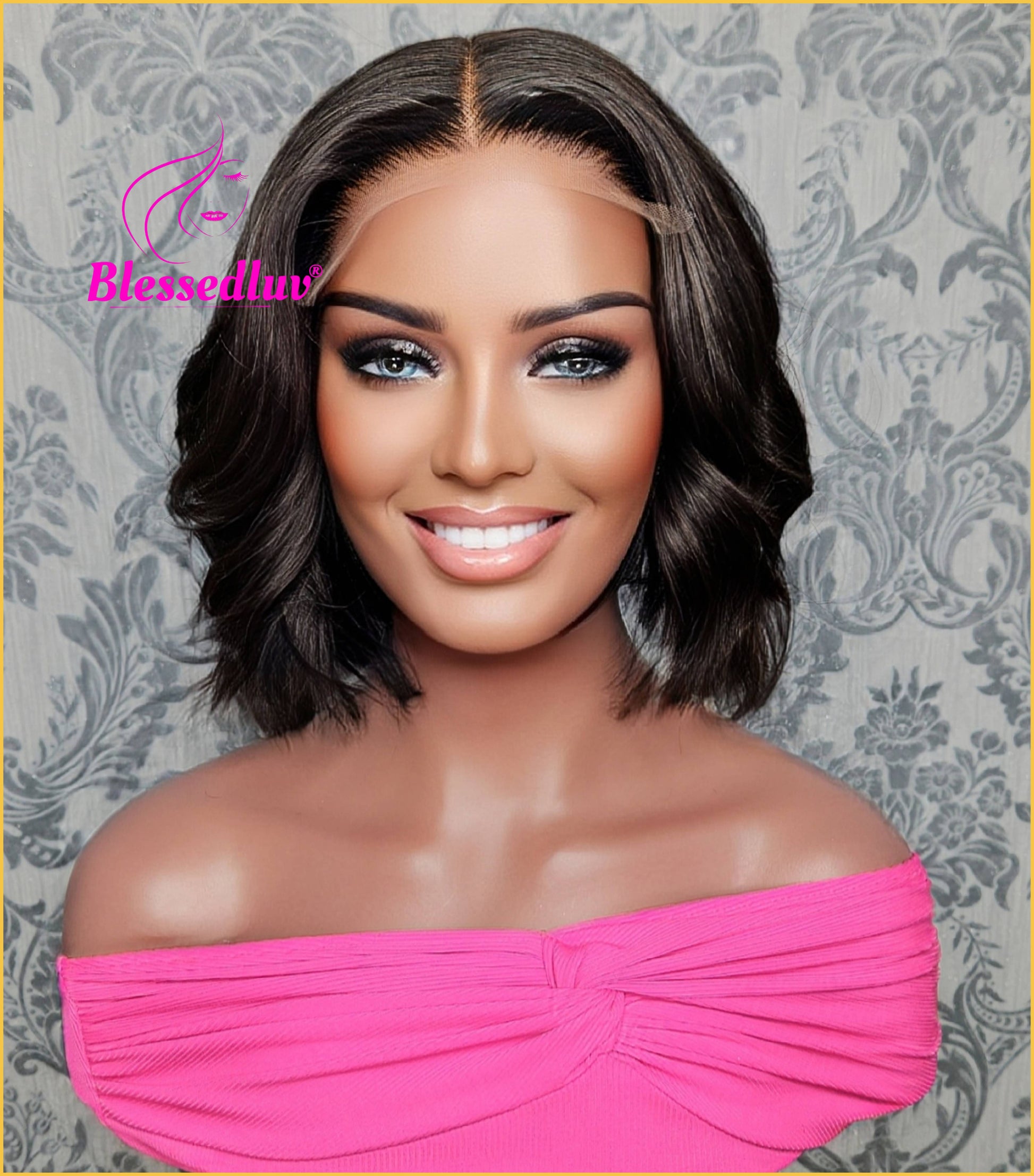 Justine - 5x5 Double Drawn Lace Glueless Closure HD Wig-Wig-Blessedluv.com-Brazilianweave.com