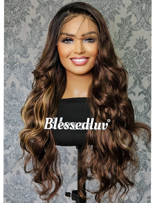 Freya – 13x6 Human Blend Synthetic Lace Wig-Wig-Blessedluv.com-Brazilianweave.com