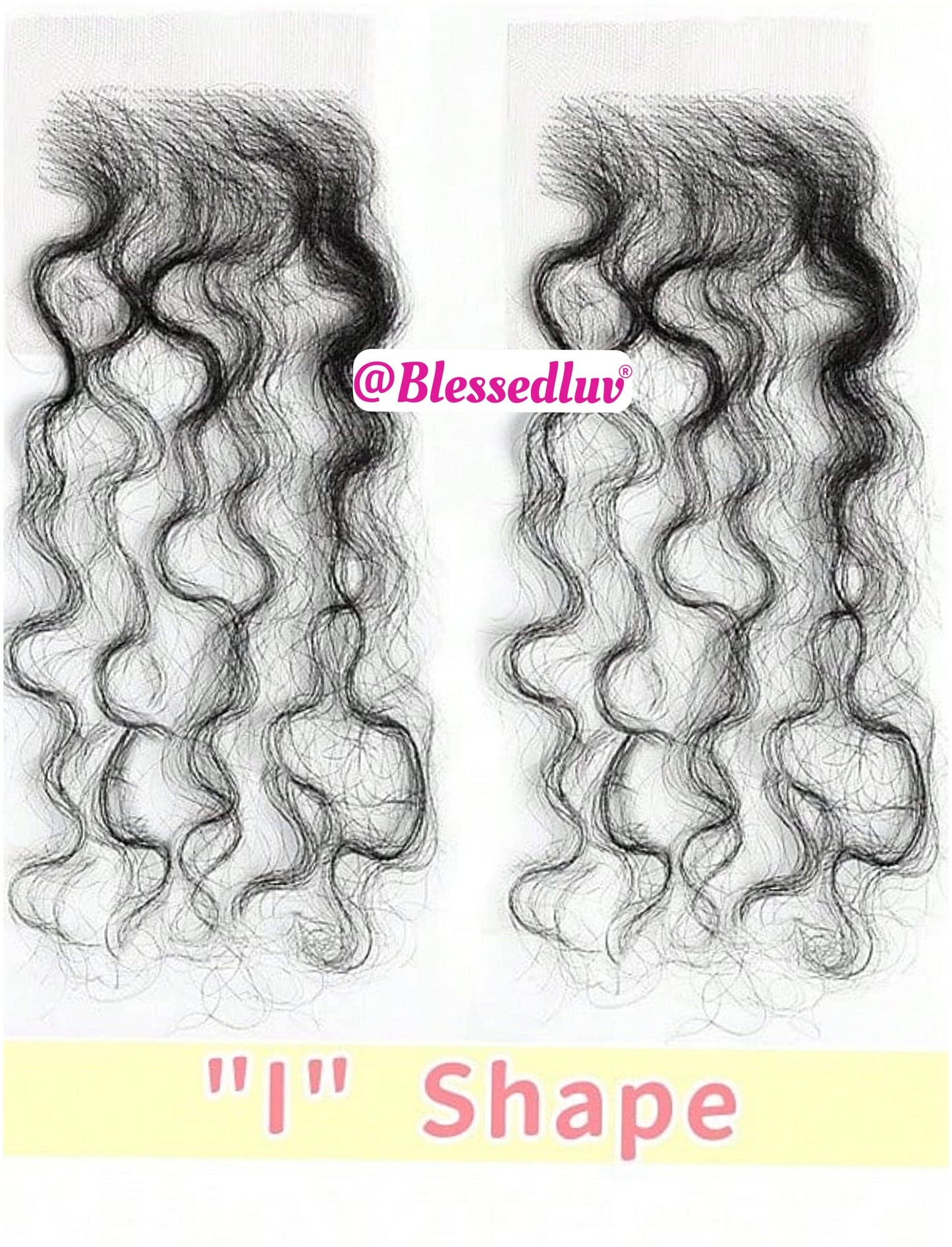 Lace Baby Hair Edge Strips - Curly x2-Wigs-www.blessedluv.com-Brazilianweave.com