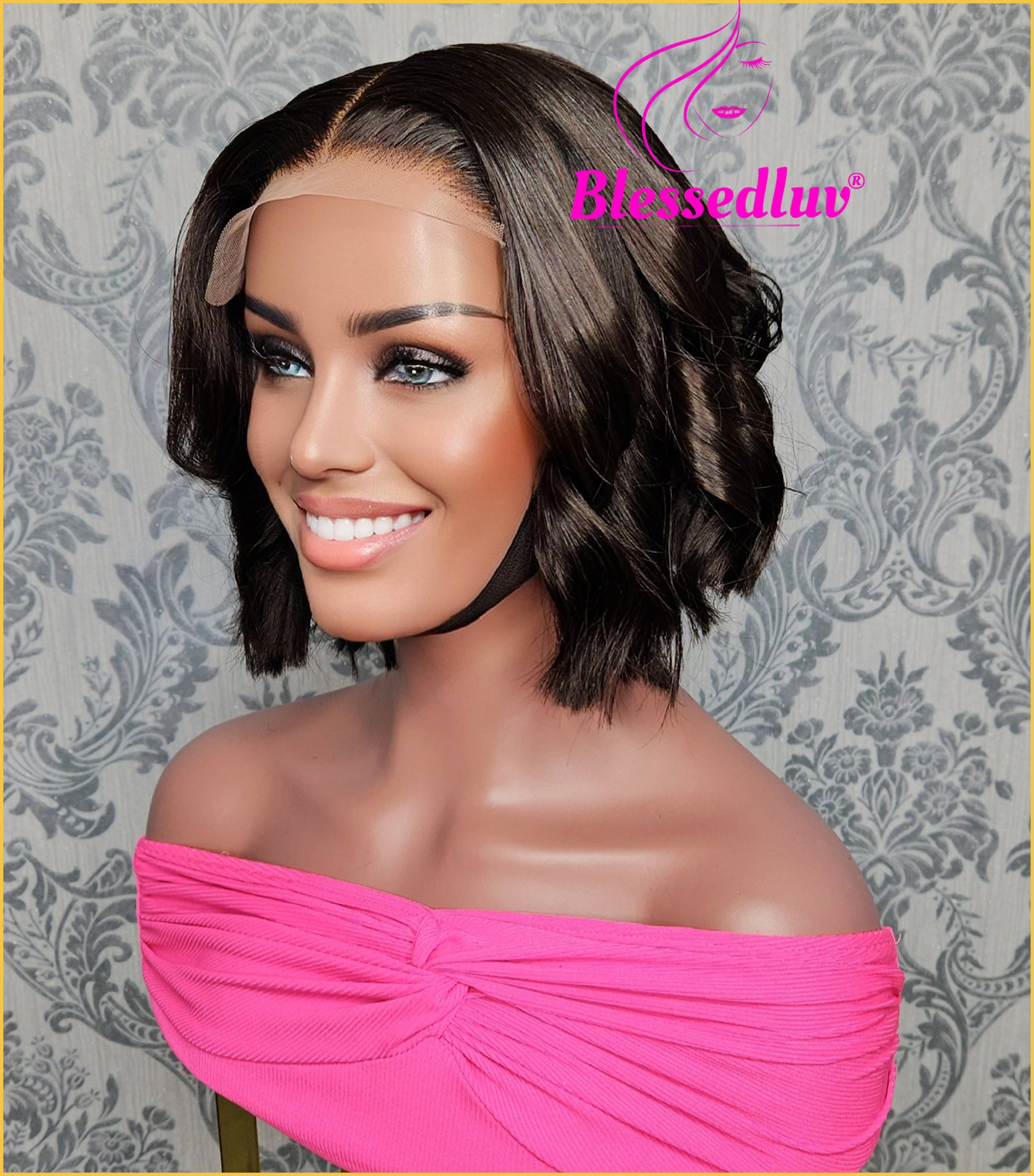Justine - 5x5 Double Drawn Lace Glueless Closure HD Wig-Wig-Blessedluv.com-Brazilianweave.com
