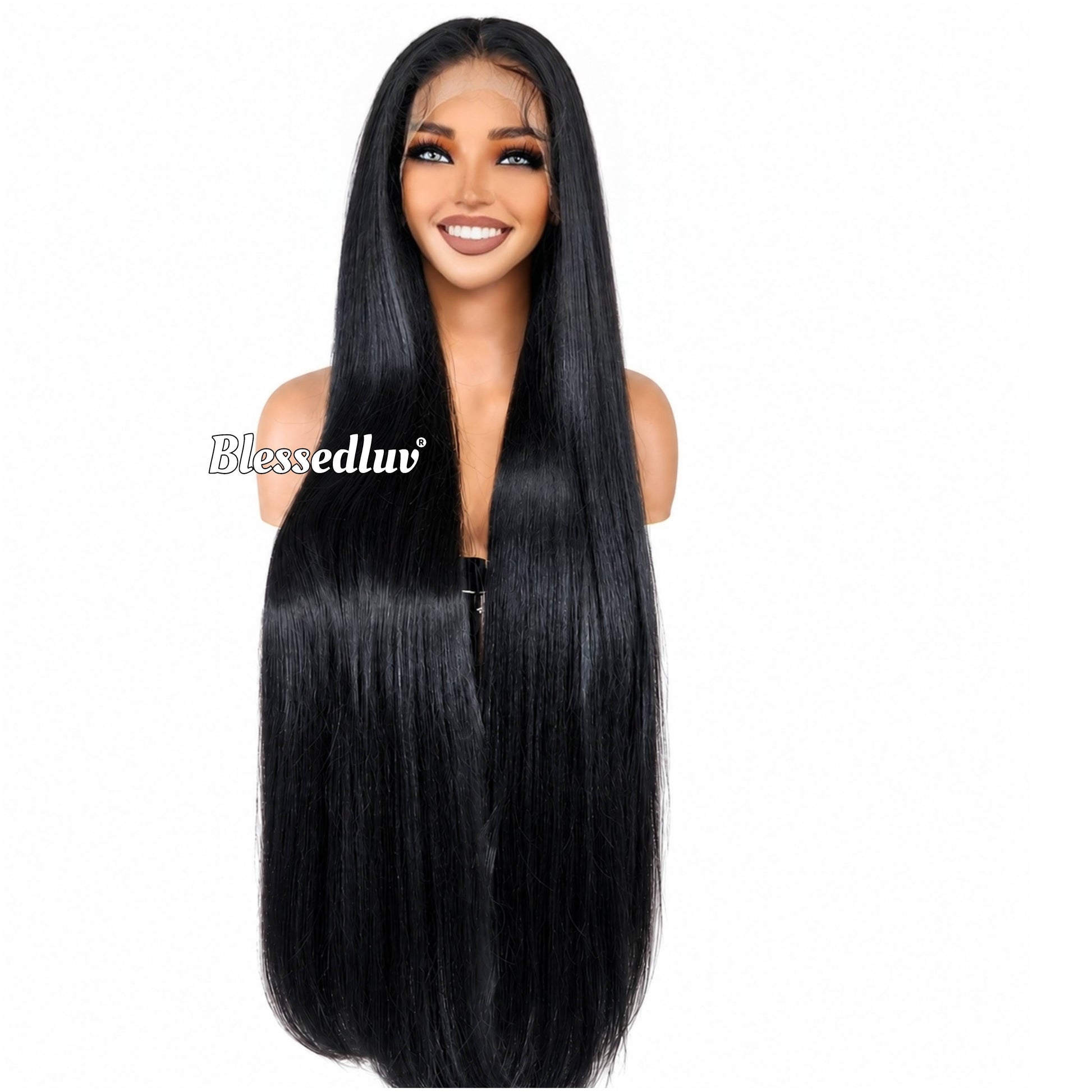 Destiny – 36 Inch Glueless Premium Human Hair Blend Wig-Wig-Blessedluv.com-Brazilianweave.com