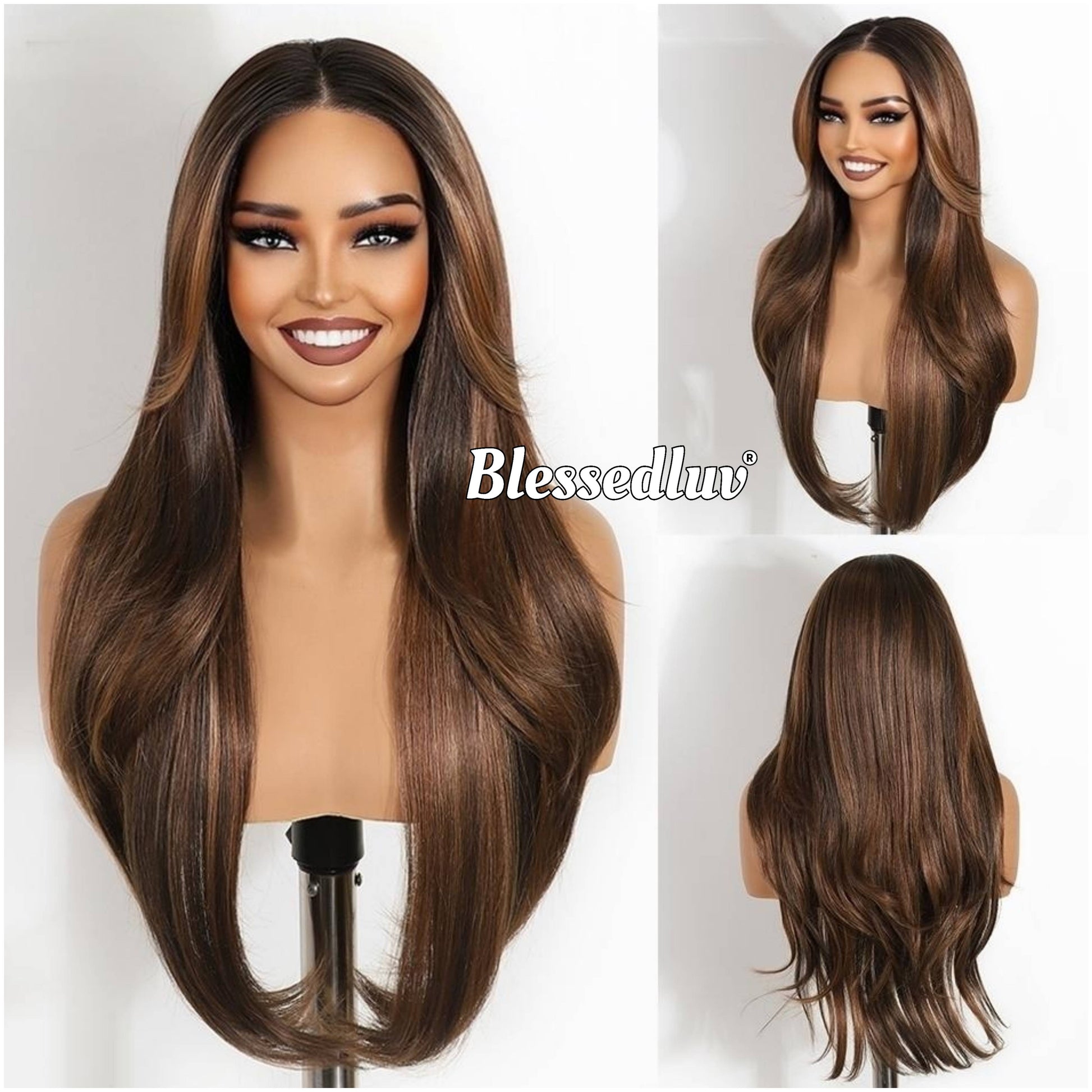 Umi – Layered Premium Human Hair Blend Wig-Wig-Blessedluv.com-Brazilianweave.com