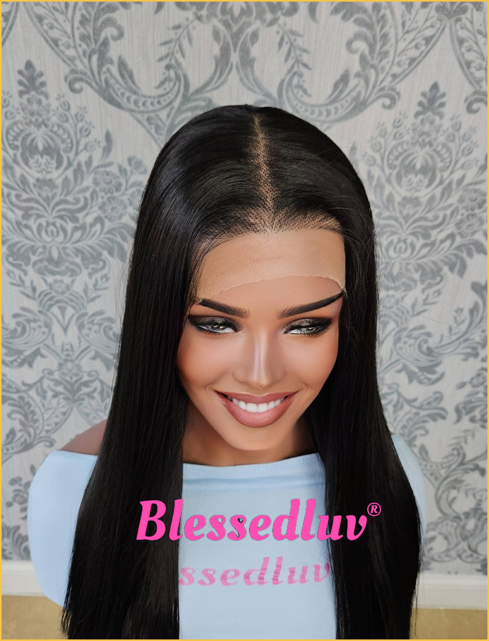 Brielle – 13x6 Premium Human Hair Blend Wig-Wig-Blessedluv.com-Brazilianweave.com