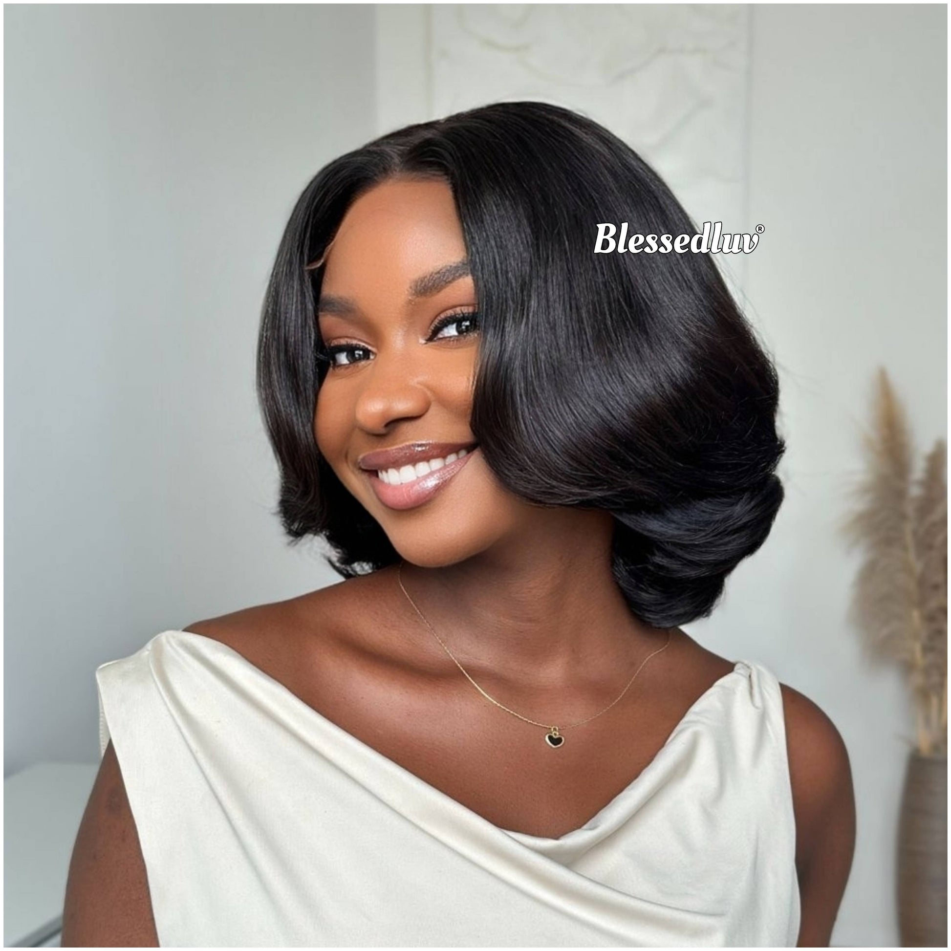 Cathy – Layered Bob Glueless HD 5x5 Closure Lace Wig, Ready to Wear-Blessedluv.com-Brazilianweave.com