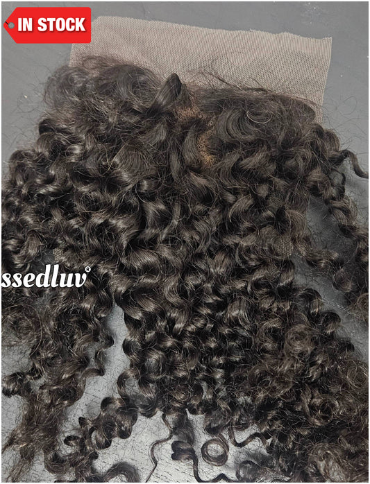 Curly 4x4 Lace Closure - Swiss Lace-Wigs-Blessedluv.com-Brazilianweave.com