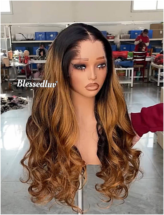 Abigail – HD Ombré Highlights Custom Wig | Choose Lagos or Standard Hairline-Wig-Blessedluv.com-Brazilianweave.com