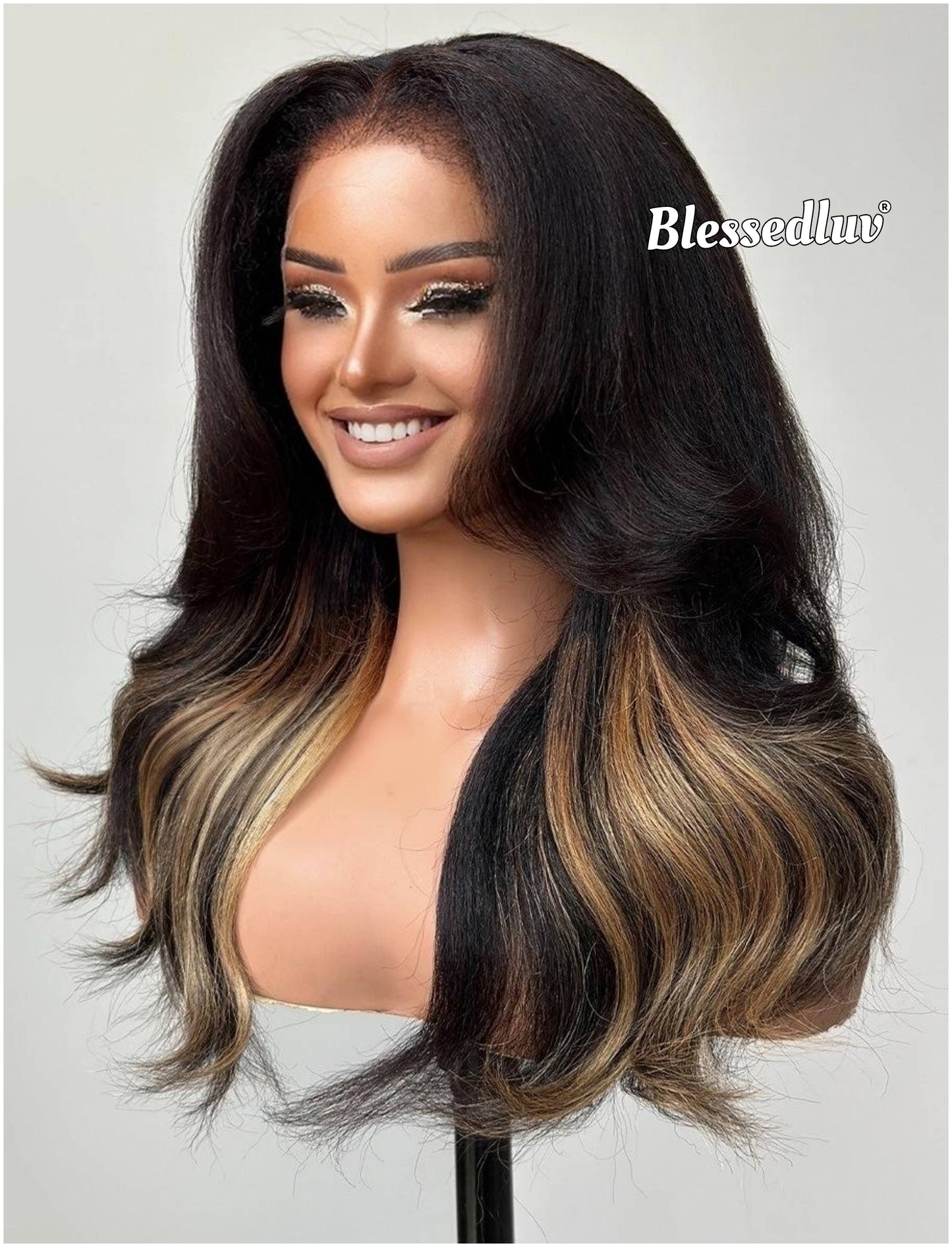 Salma - 4c Texture Ventilated Kinky Wig-Blessedluv.com-Brazilianweave.com