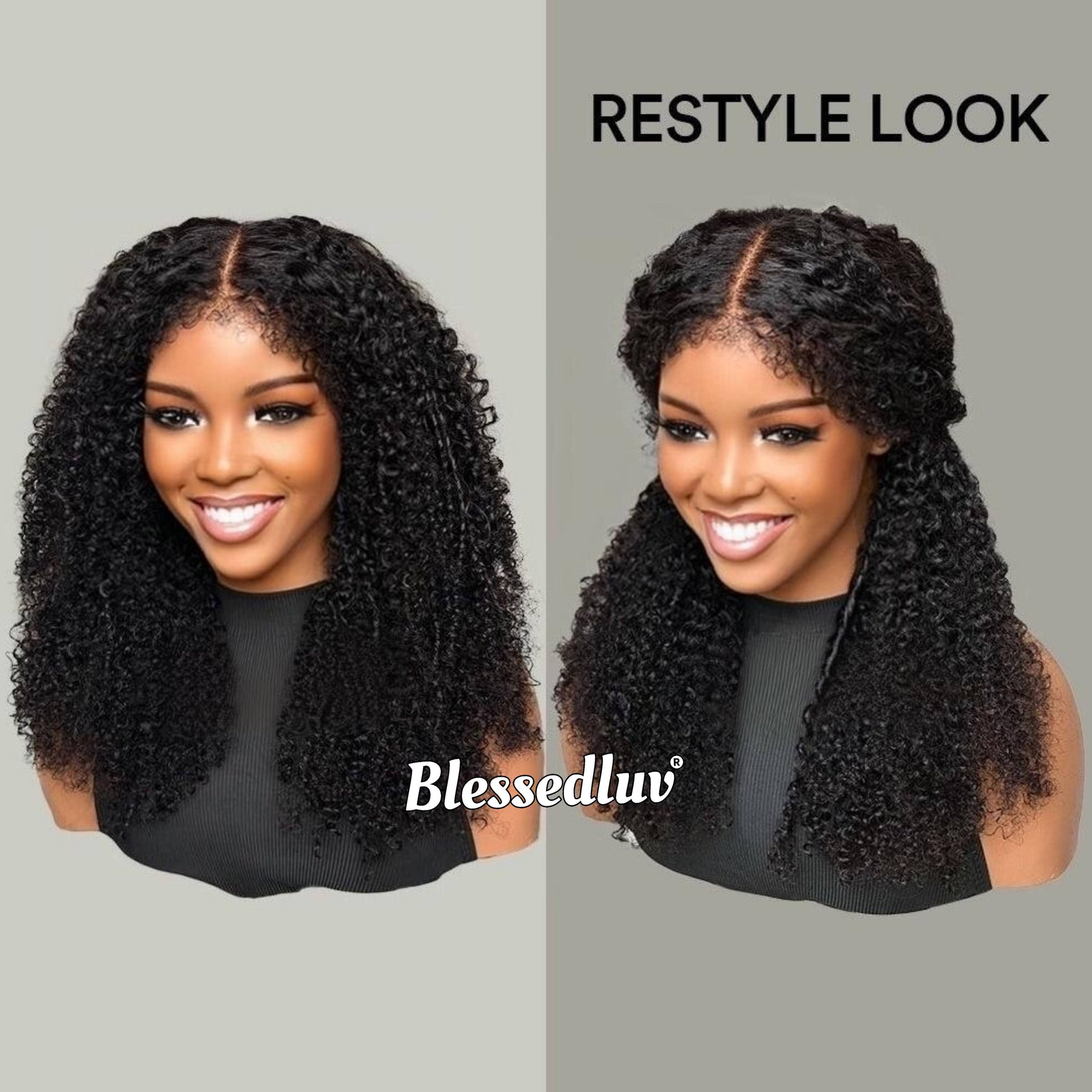 Ngozi - 3C Texture Ventilated Kinky Wig-Blessedluv.com-Brazilianweave.com