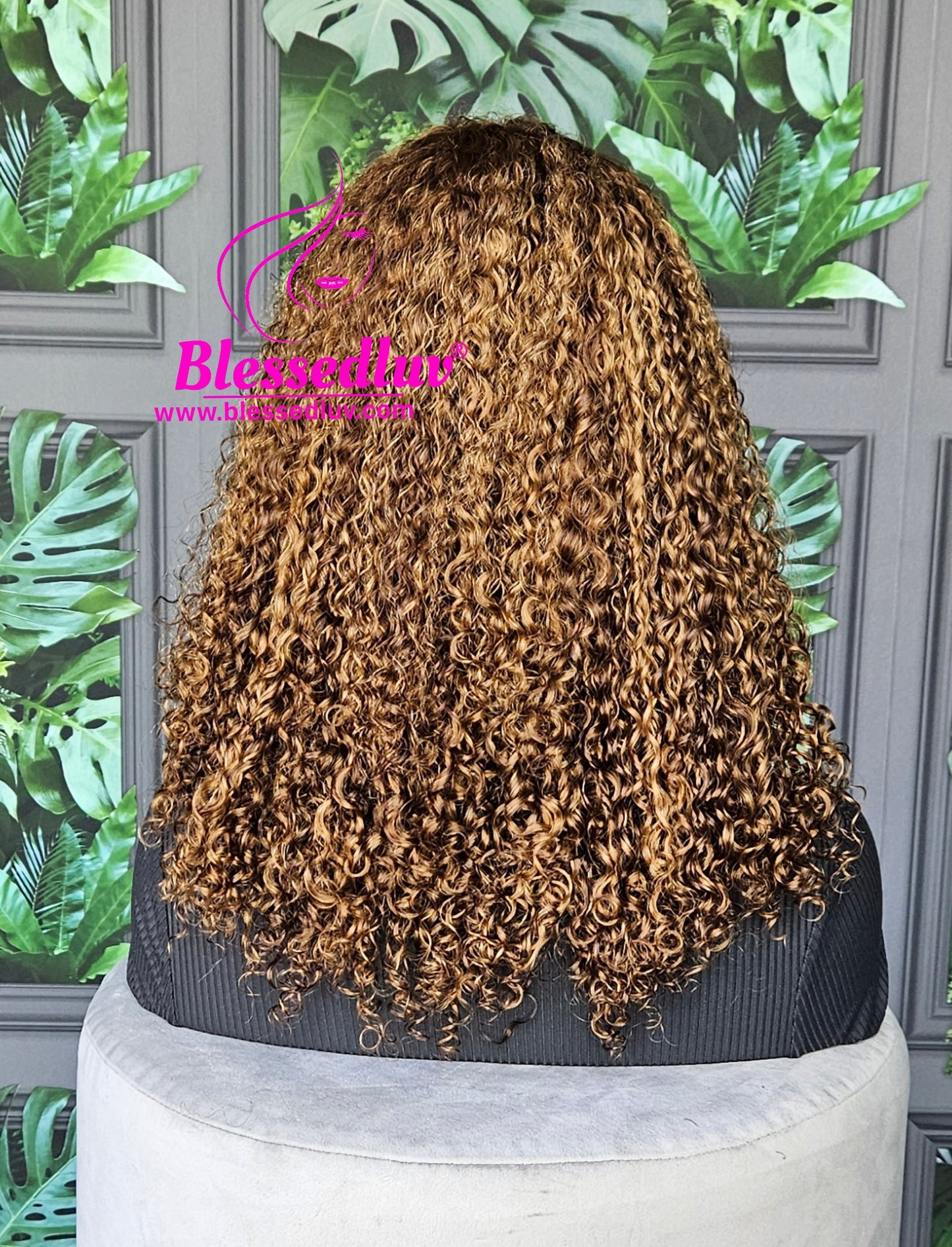 London - Luxury Eurasian Curls Balayage Lace Closure Wig - Side Parting-WIG-www.blessedluv.com-Brazilianweave.com