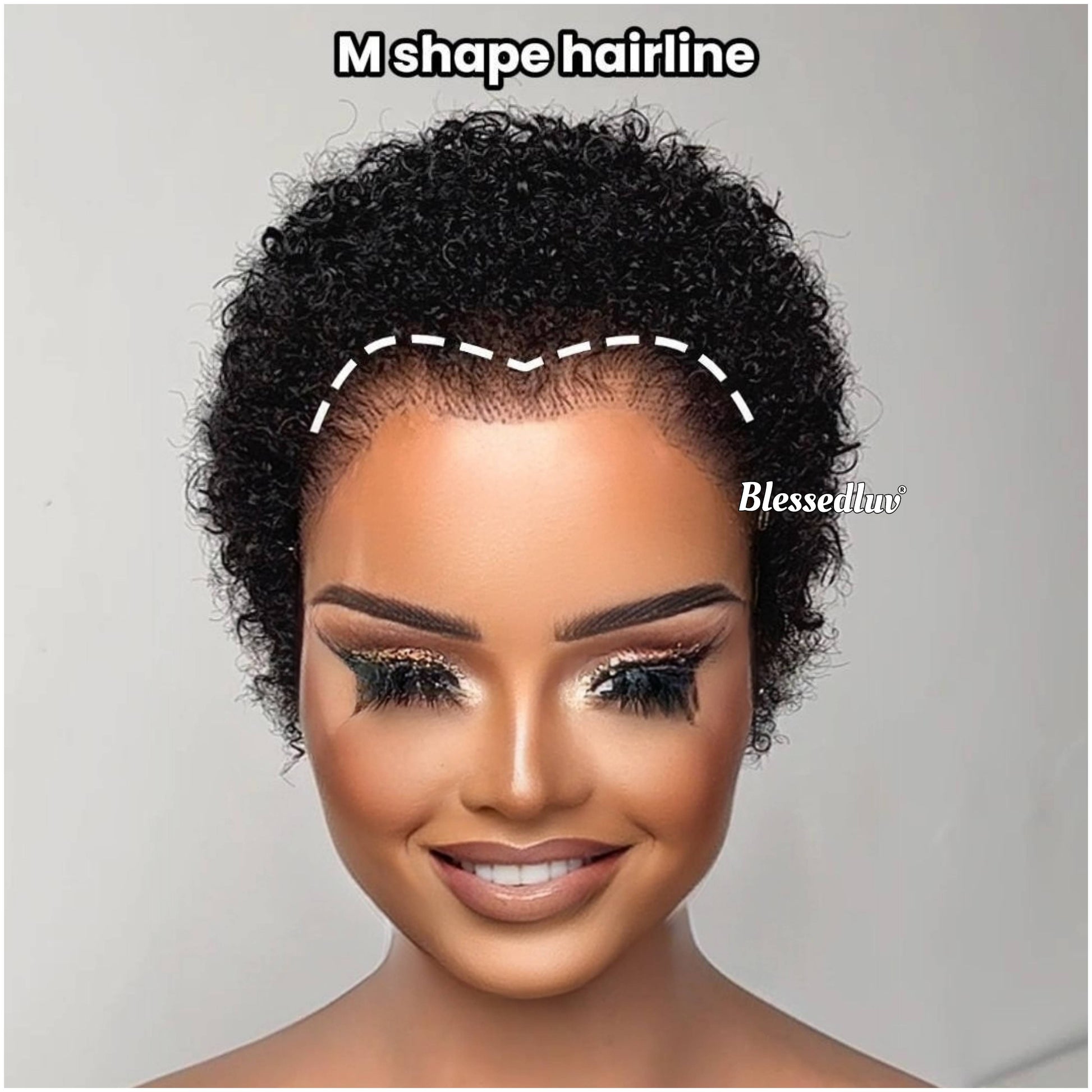 Lois – M Shape Lagos Hairline Pixie Cut Glueless Full Lace Wig, Ready to Wear-Blessedluv.com-Brazilianweave.com