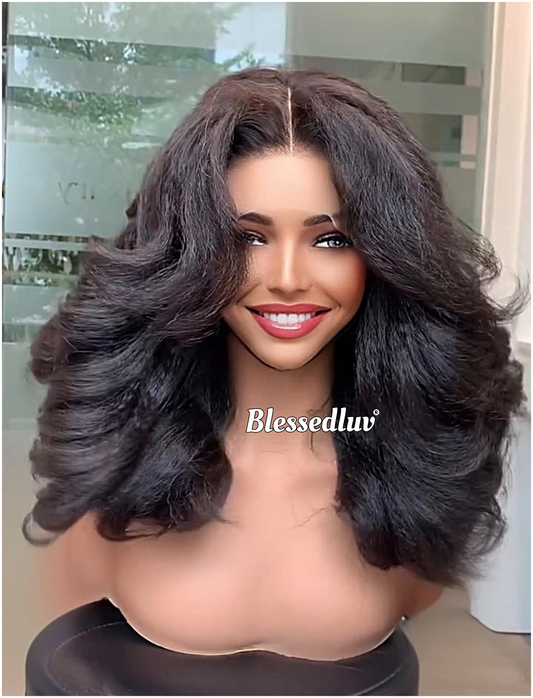 Esther - Texture Ventilated Yaki Wavy SDD Wig-Blessedluv.com-Brazilianweave.com