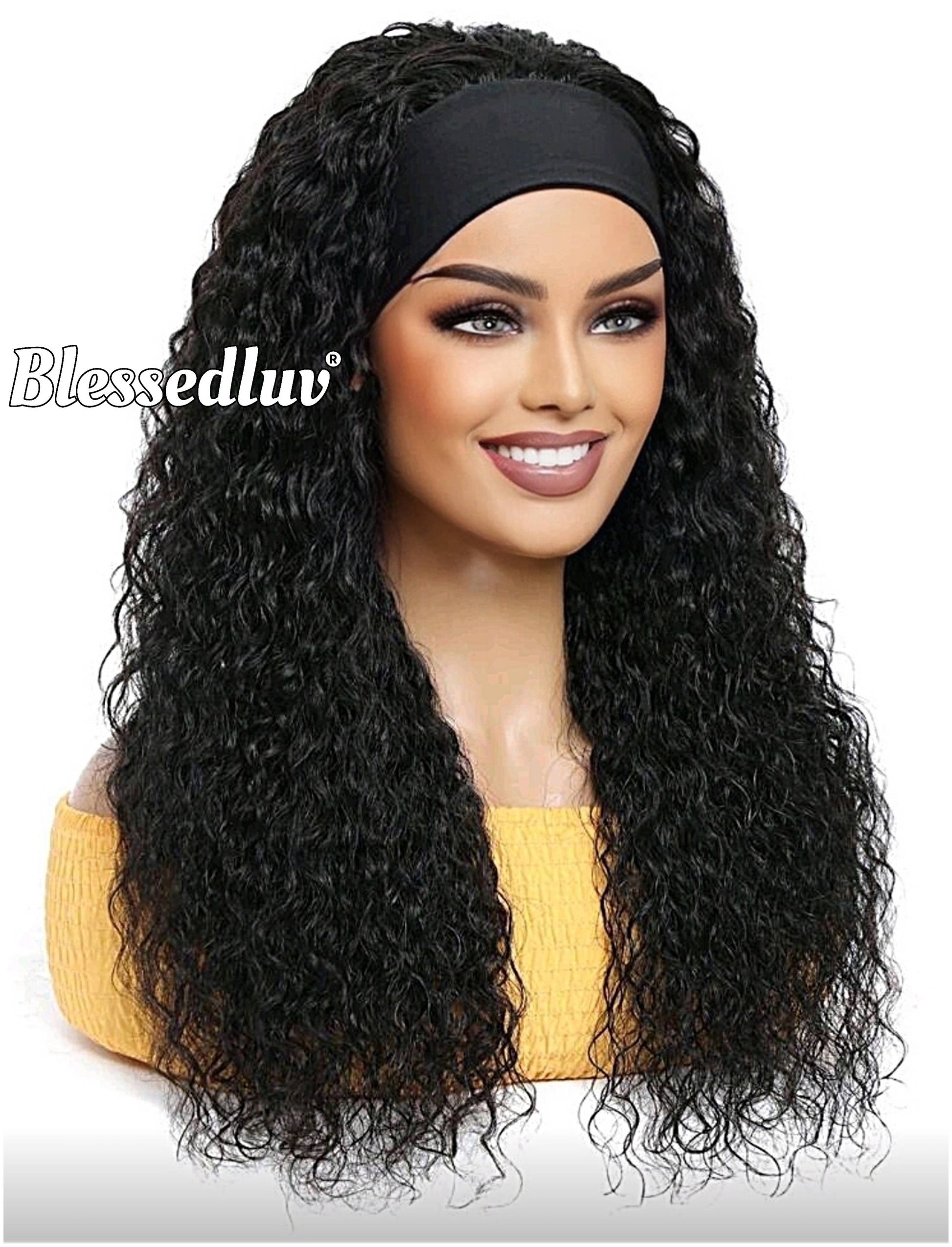 Tina 3-in-1 Wig Curly & Glueless Frontal- Wear & Go-Blessedluv.com-Brazilianweave.com