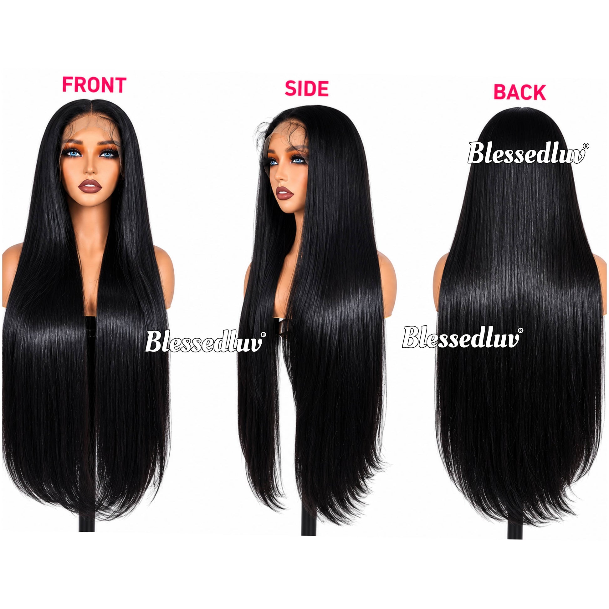 Destiny – 36 Inch Glueless Premium Human Hair Blend Wig-Wig-Blessedluv.com-Brazilianweave.com