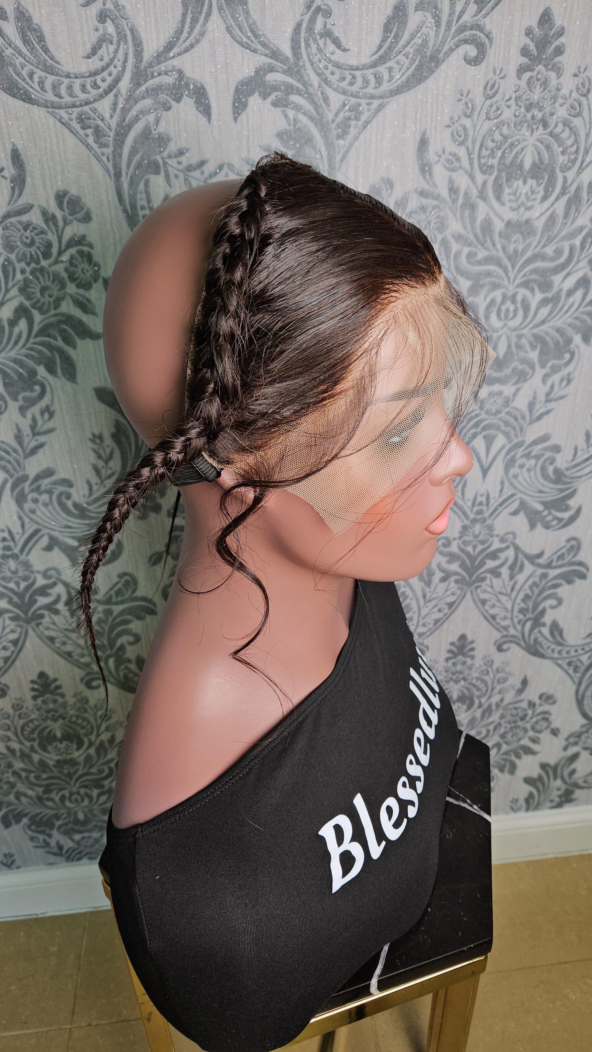 Glueless Frontal with Baby Hair- FREE Parting SALE-Blessedluv.com-Brazilianweave.com