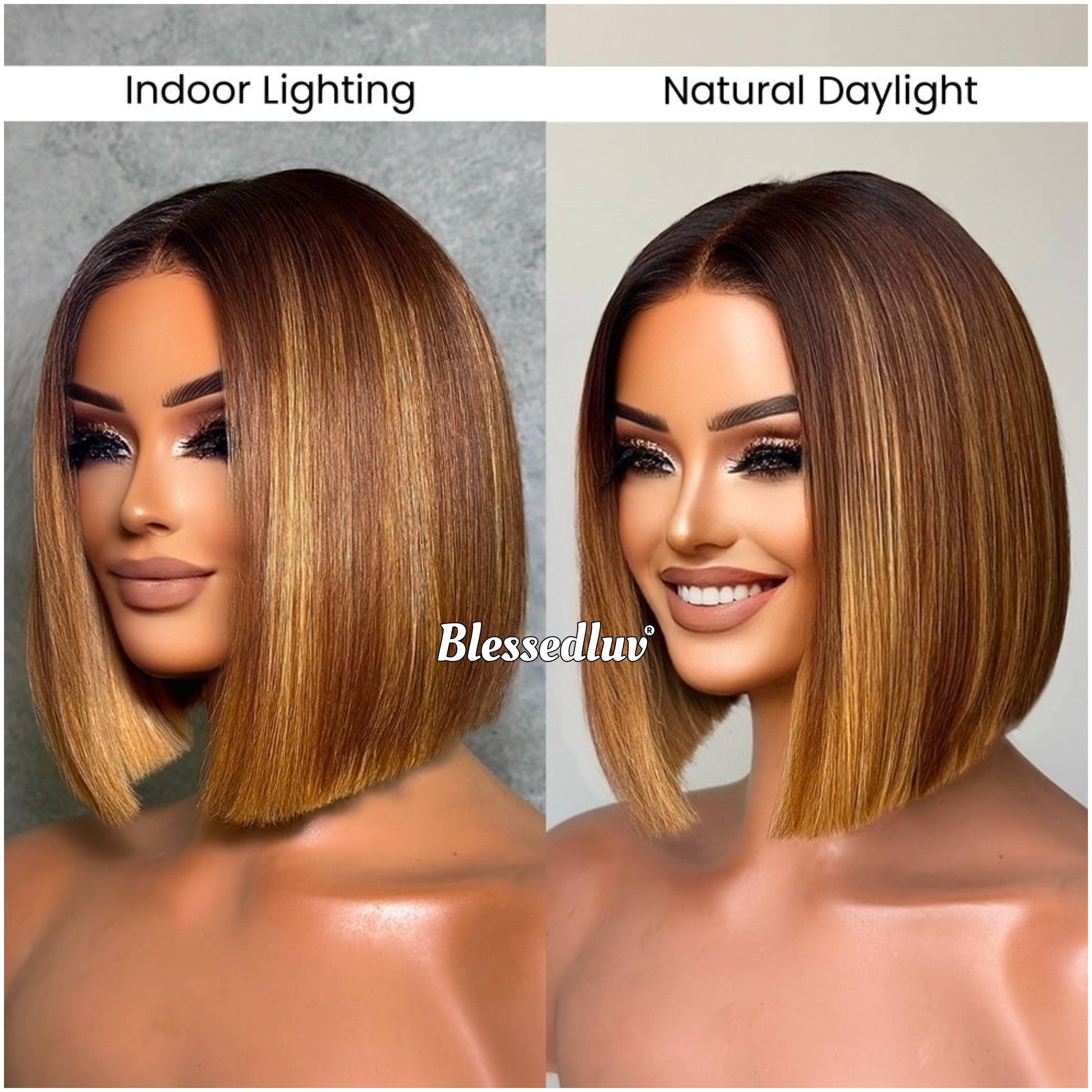 Samara – Balayage Ombré Blonde Glueless Layered HD Closure Lace Wig, Ready to Wear-Blessedluv.com-Brazilianweave.com