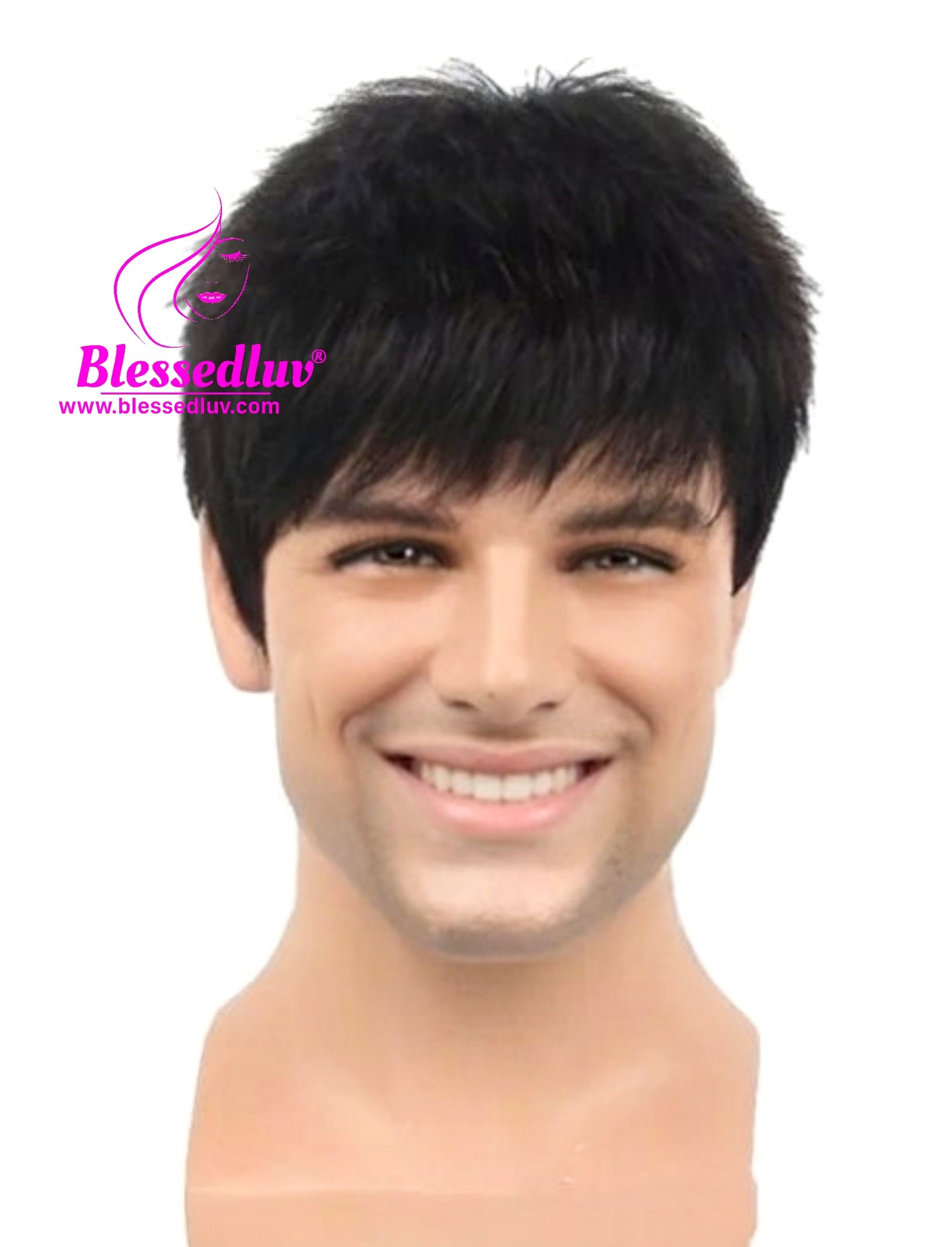 George - Glueless Man Human Hair Wig-WIG-Blessedluv.com-Brazilianweave.com