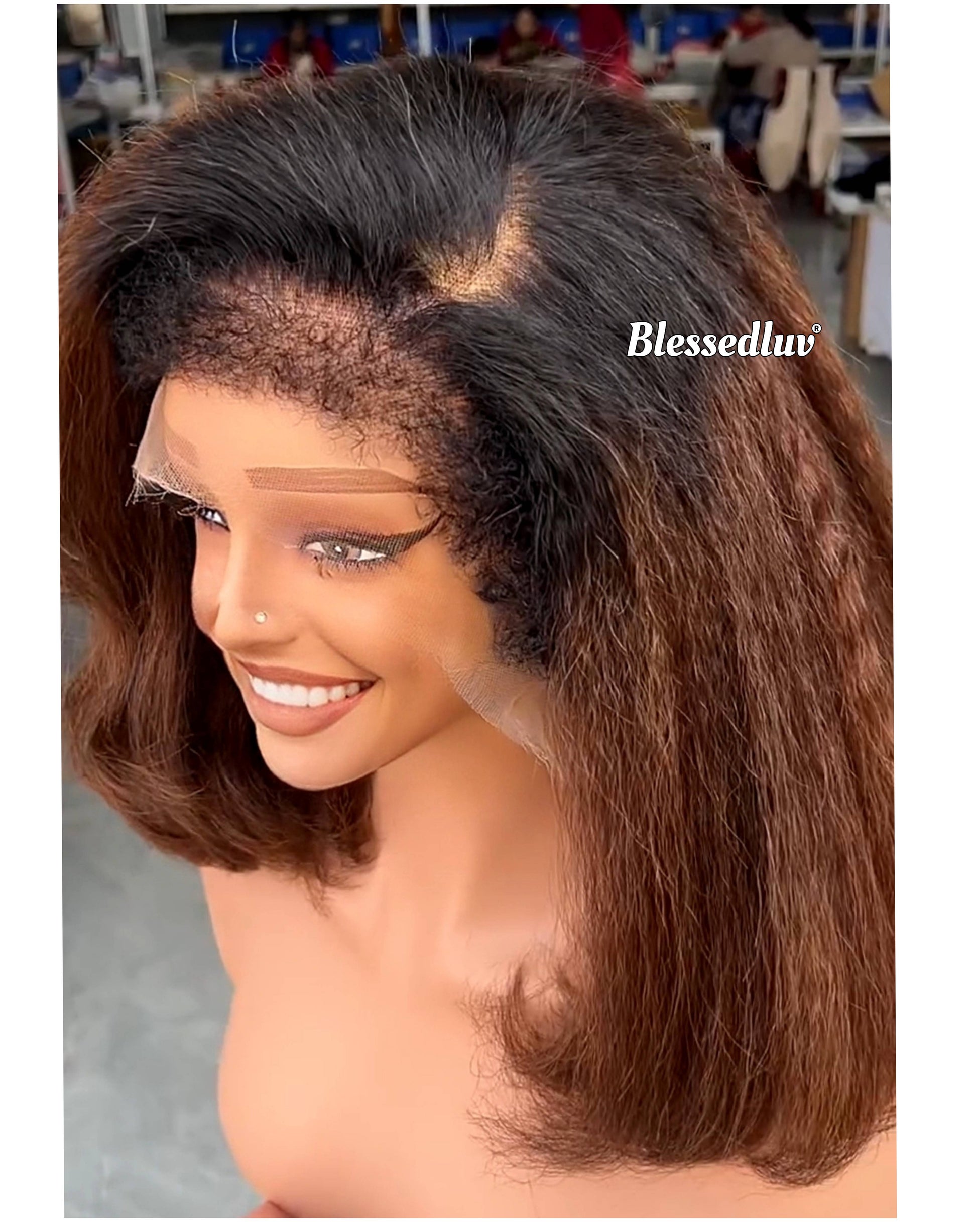 Ludmia – HD Ombré Custom Glueless Bob Wig | Choose Lagos or Standard Hairline-Wig-Blessedluv.com-Brazilianweave.com