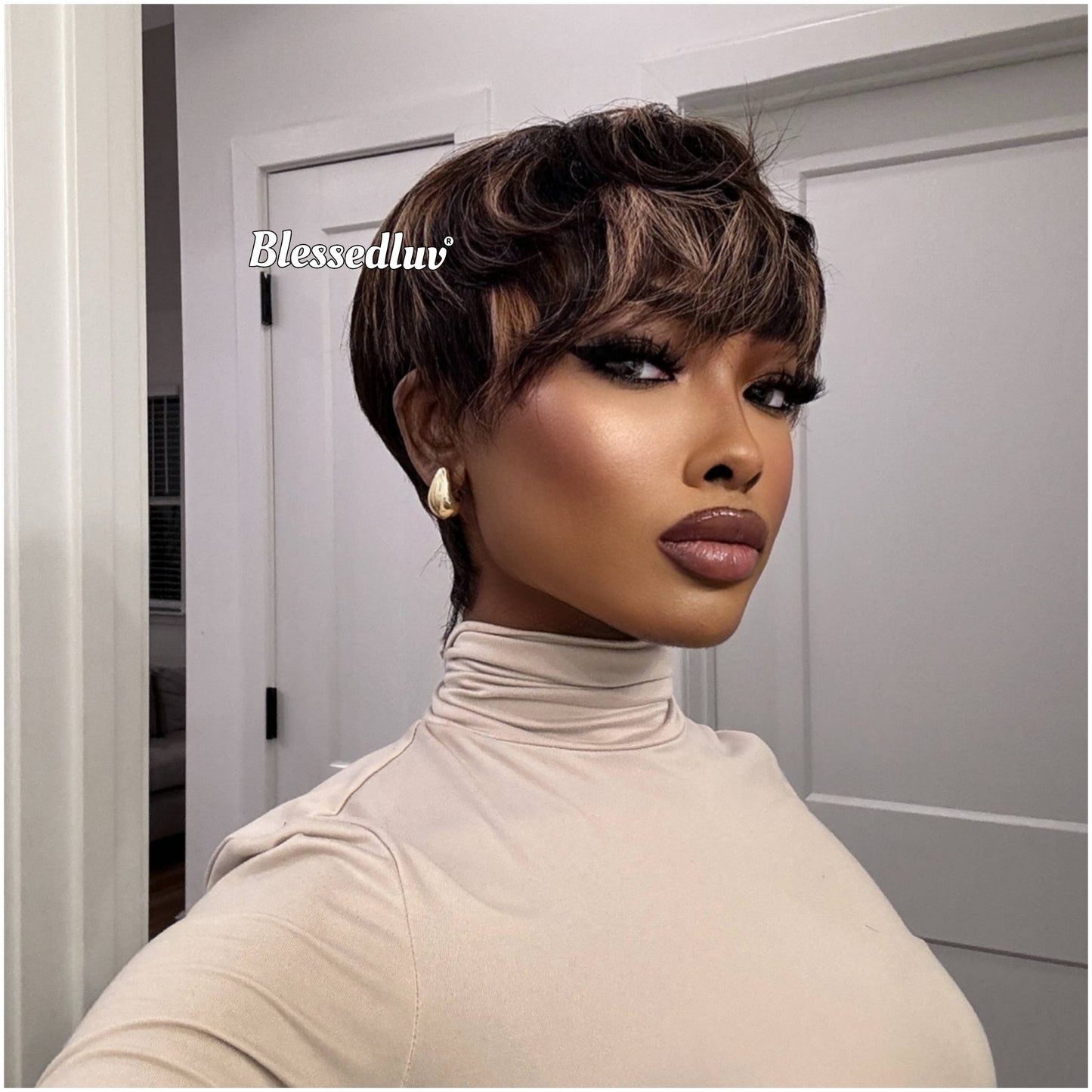 Karina – Pixie Cut No Lace Glueless, Ready to Wear-Blessedluv.com-Brazilianweave.com