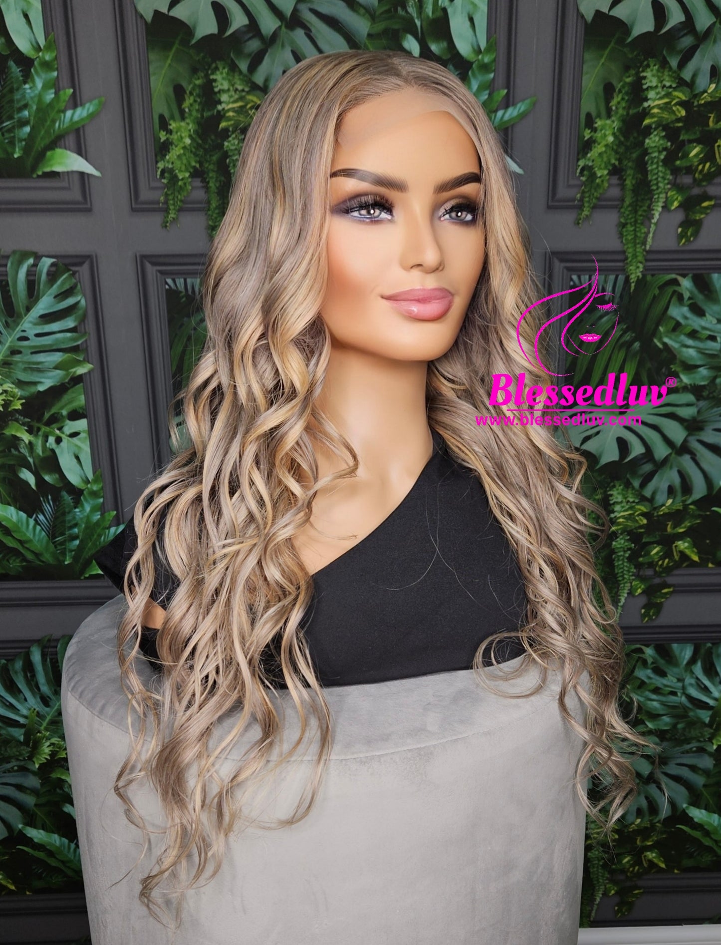 Madeline - Blonde Balayage Closure Wig-Wigs-www.blessedluv.com-Brazilianweave.com
