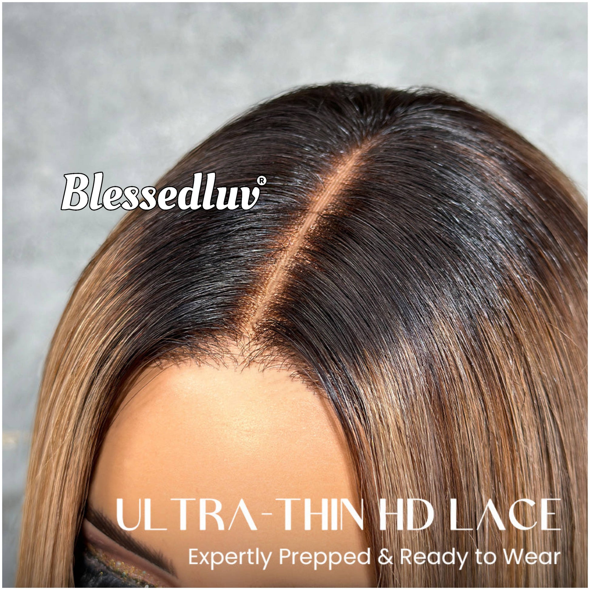 Bonnie – Balayage Ombré Blonde Glueless Layered HD 5x5 Closure Lace Wig, Ready to Wear-Blessedluv.com-Brazilianweave.com
