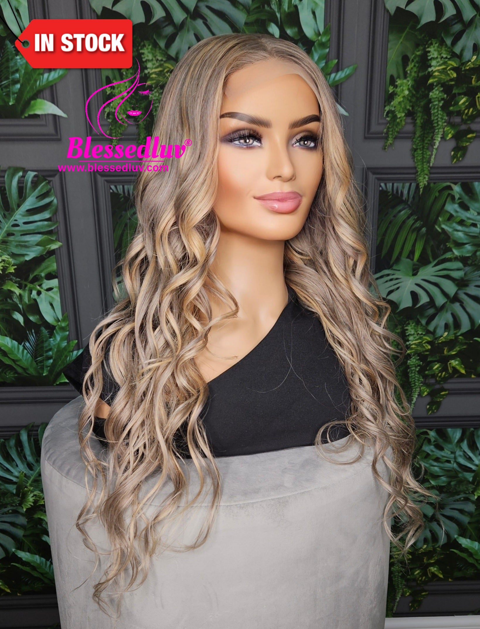 Madeline - Blonde Balayage Closure Wig-Wigs-www.blessedluv.com-Brazilianweave.com