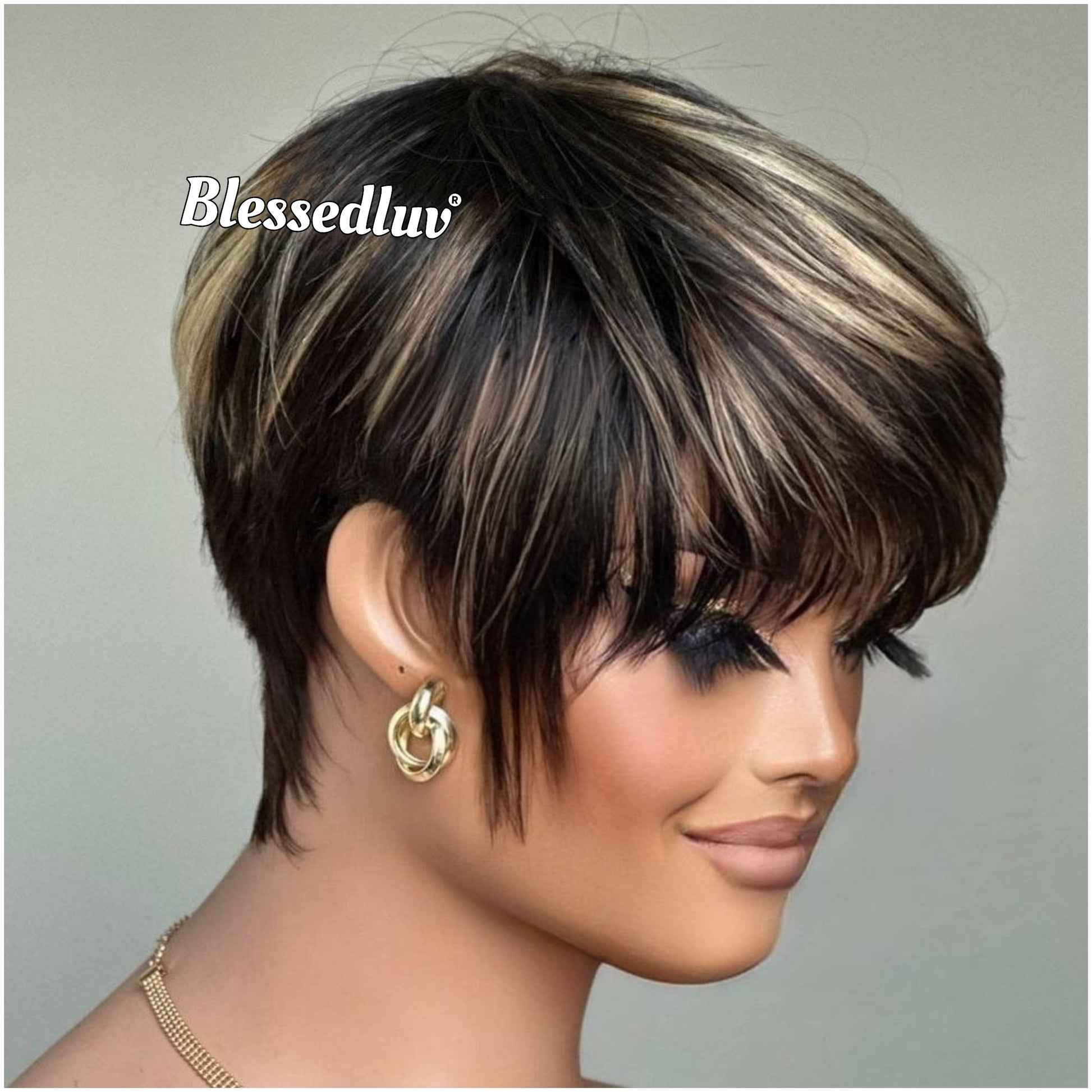Karina – Pixie Cut No Lace Glueless, Ready to Wear-Blessedluv.com-Brazilianweave.com