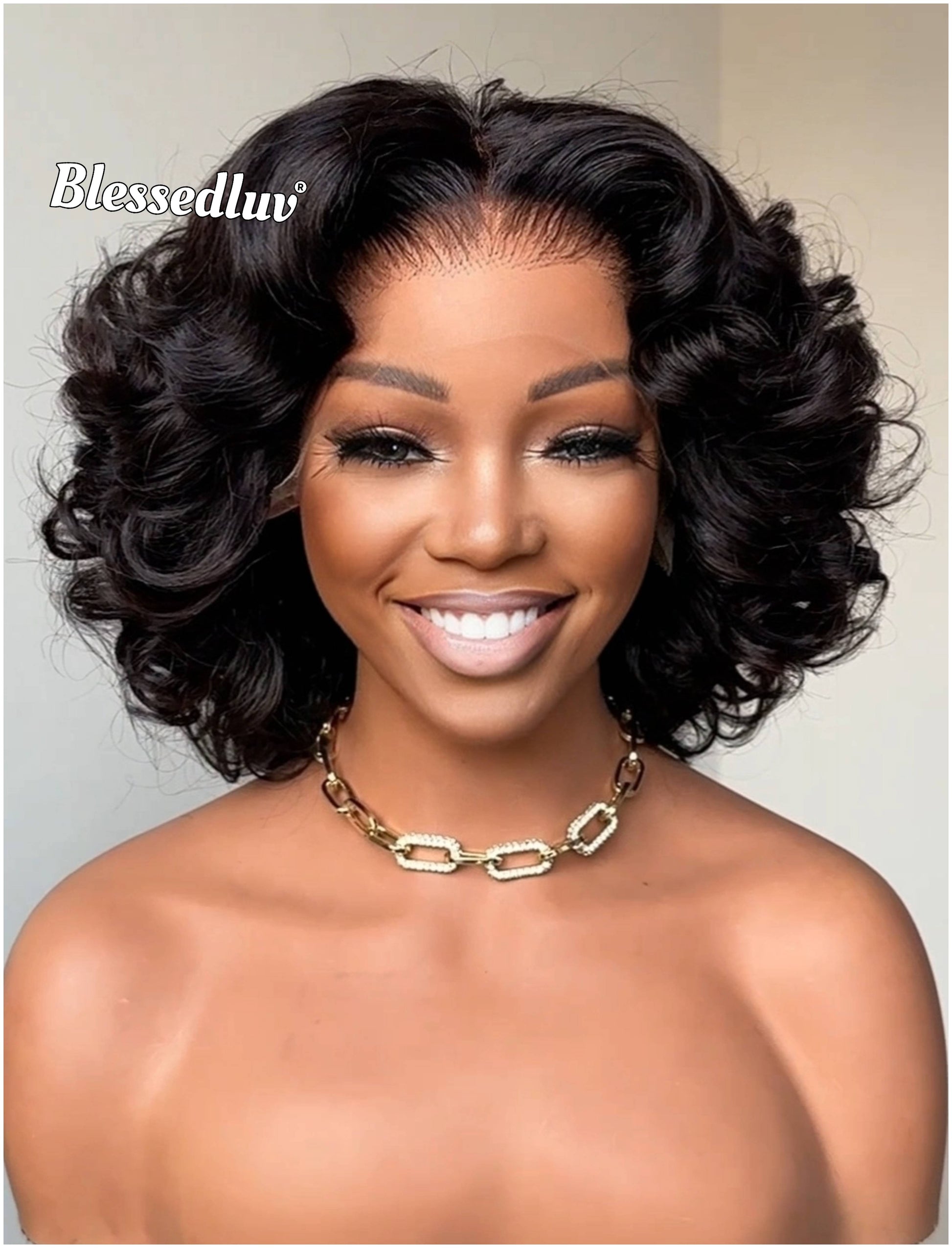 Karen – Bouncy Curls Glueless HD 5x5 Closure Lace Wig, Ready to Wear-Blessedluv.com-Brazilianweave.com