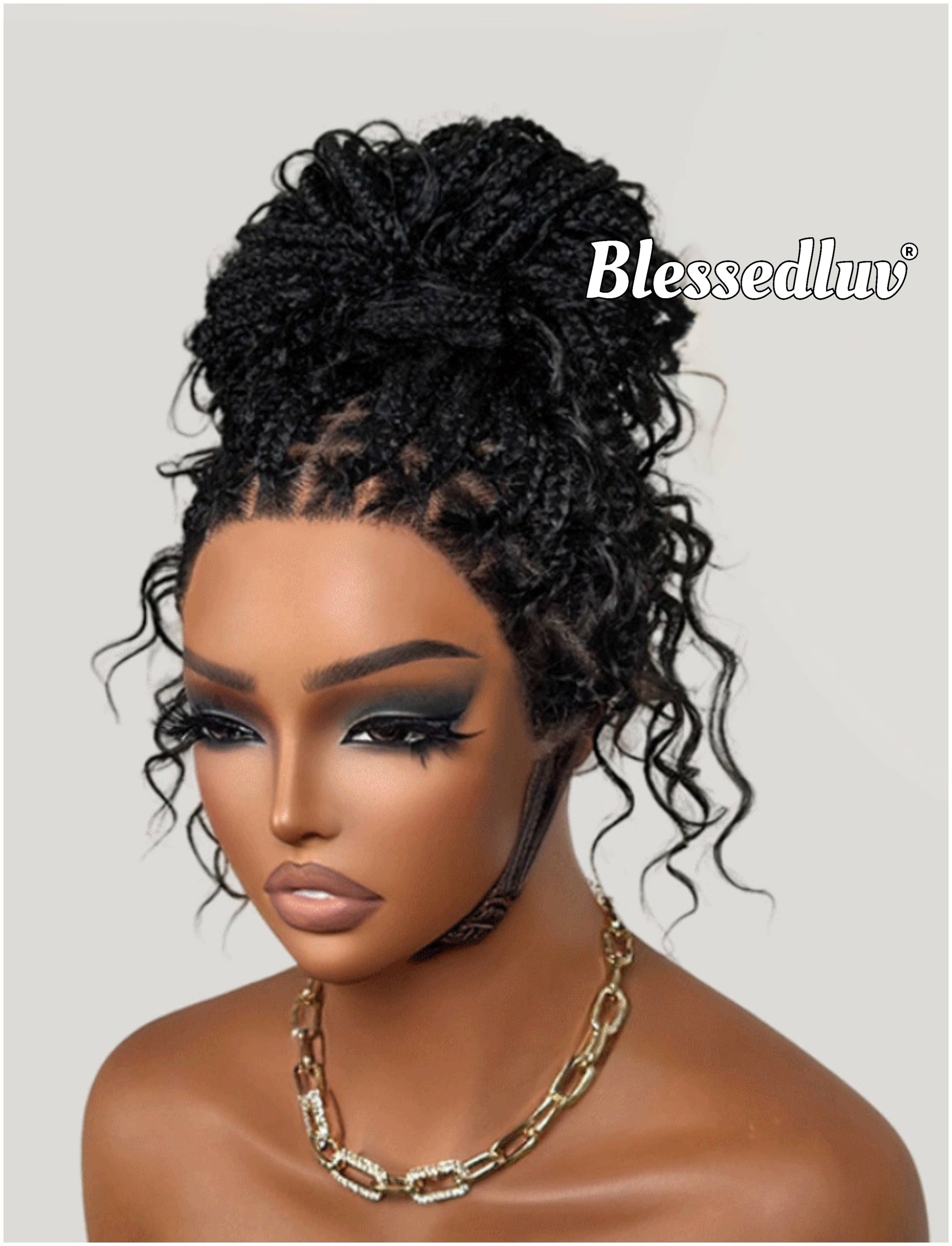 Fola- Boho Knotless Braids Full Lace HD Wig – Adjustable Drawstring Fit-Wig-Blessedluv.com-Brazilianweave.com