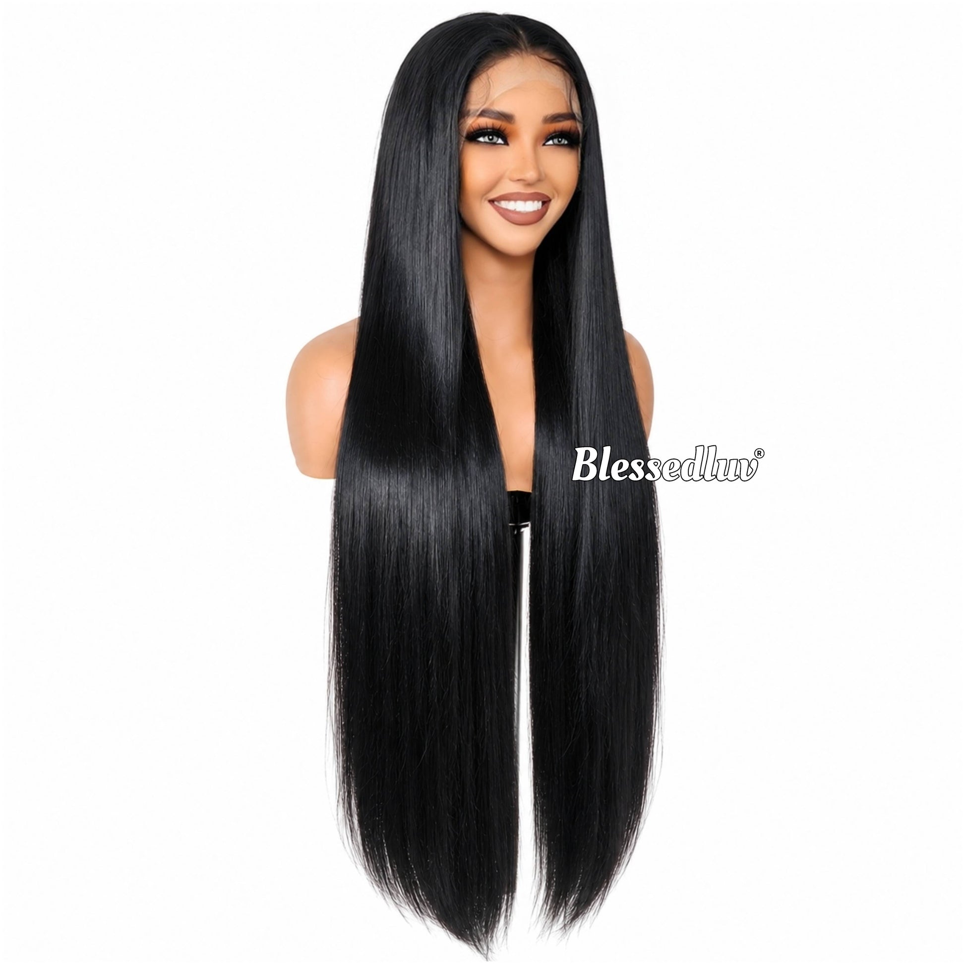 Destiny – 36 Inch Glueless Premium Human Hair Blend Wig-Wig-Blessedluv.com-Brazilianweave.com