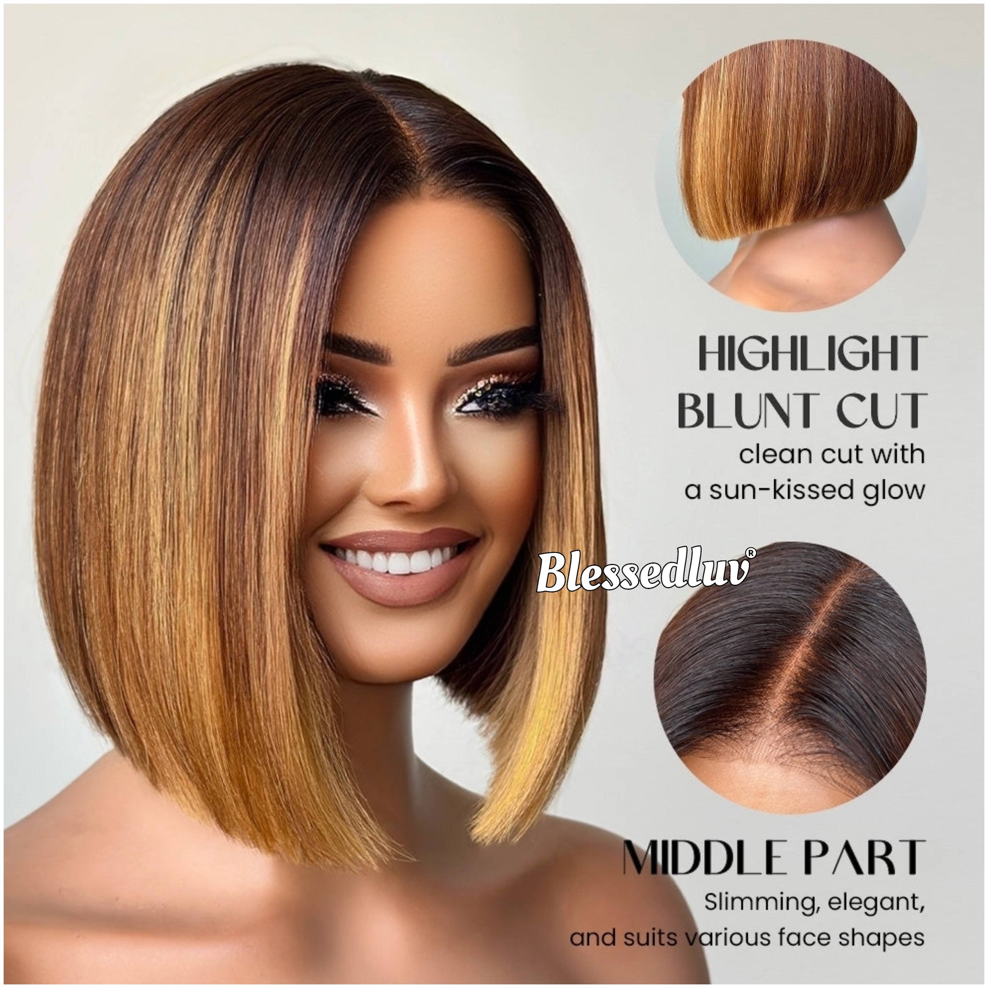 Samara – Balayage Ombré Blonde Glueless Layered HD Closure Lace Wig, Ready to Wear-Blessedluv.com-Brazilianweave.com