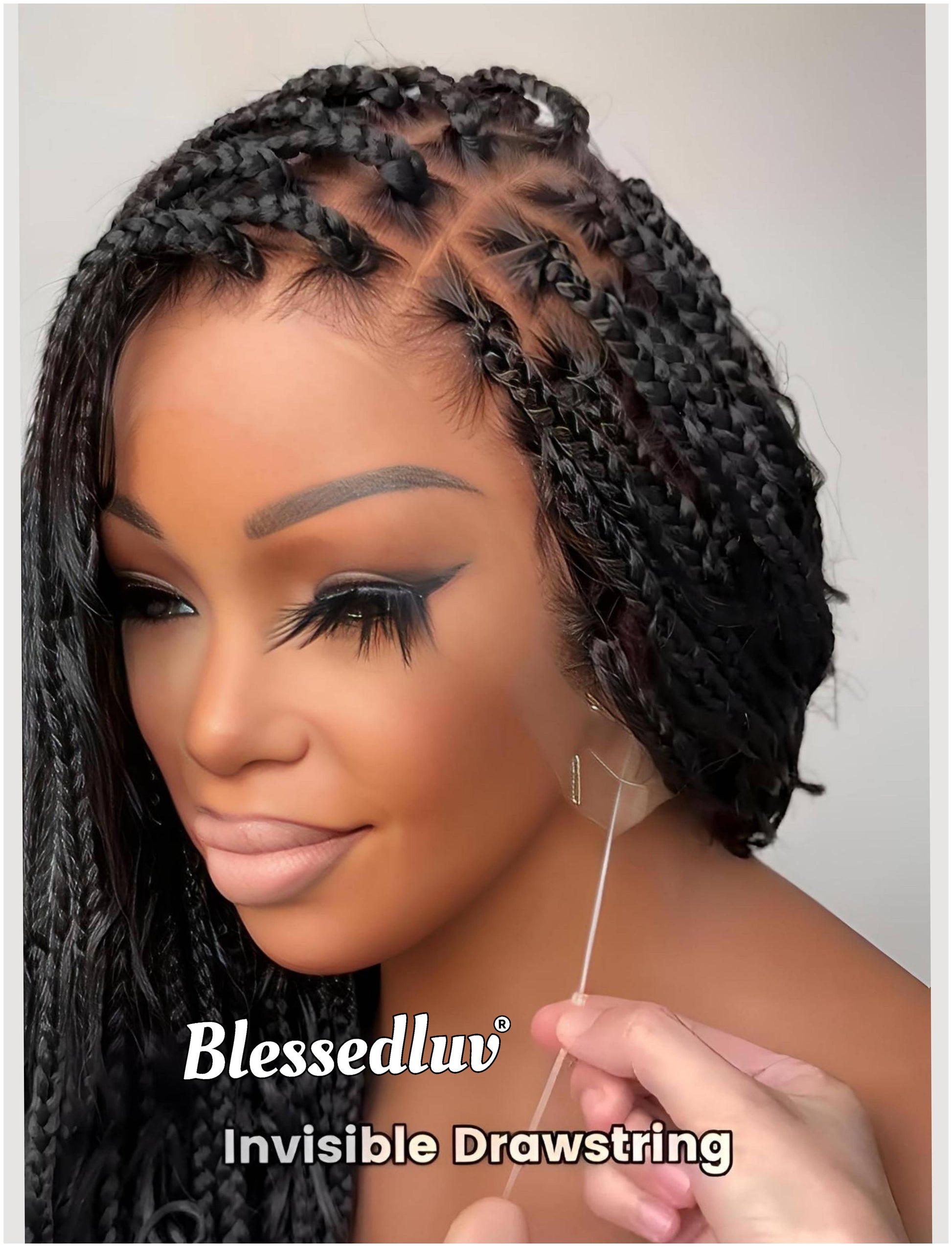 Fola- Boho Knotless Braids Full Lace HD Wig – Adjustable Drawstring Fit-Wig-Blessedluv.com-Brazilianweave.com