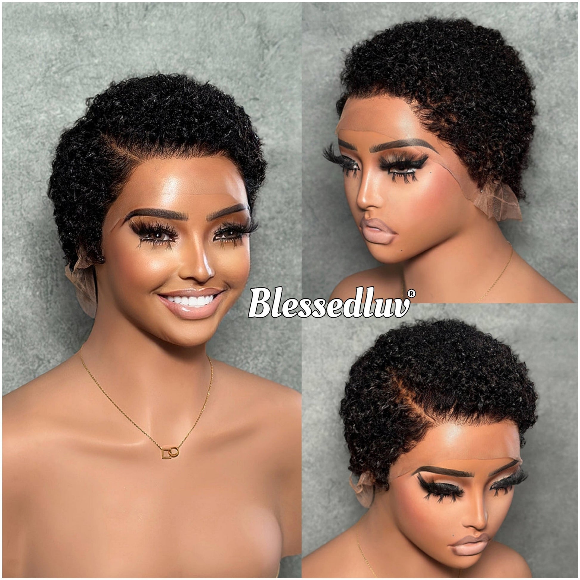 Lydia – Pixie Cut Glueless Full Lace Wig, Ready to Wear-Blessedluv.com-Brazilianweave.com