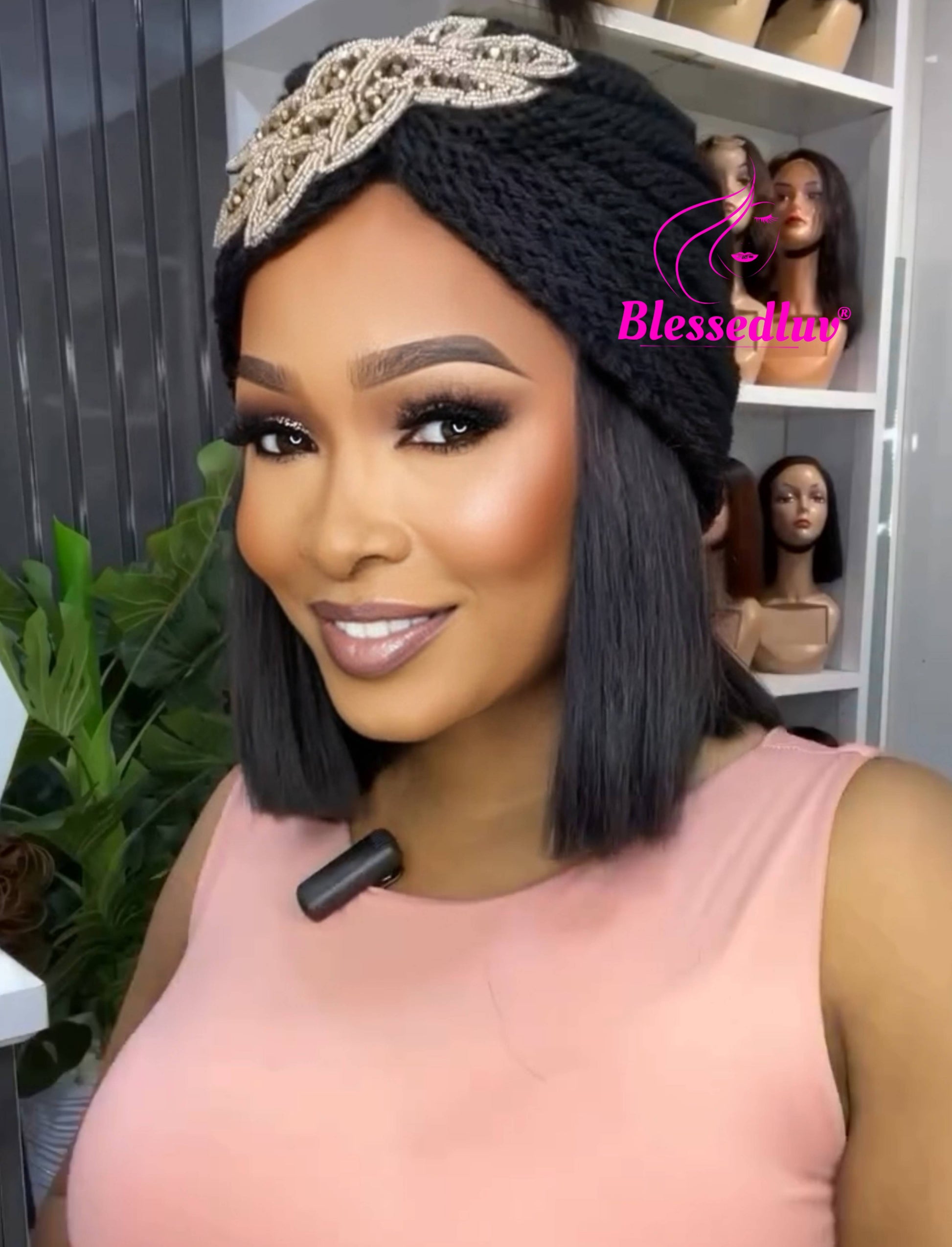 Bob Band Wig - Human Hair-Blessedluv.com-Brazilianweave.com