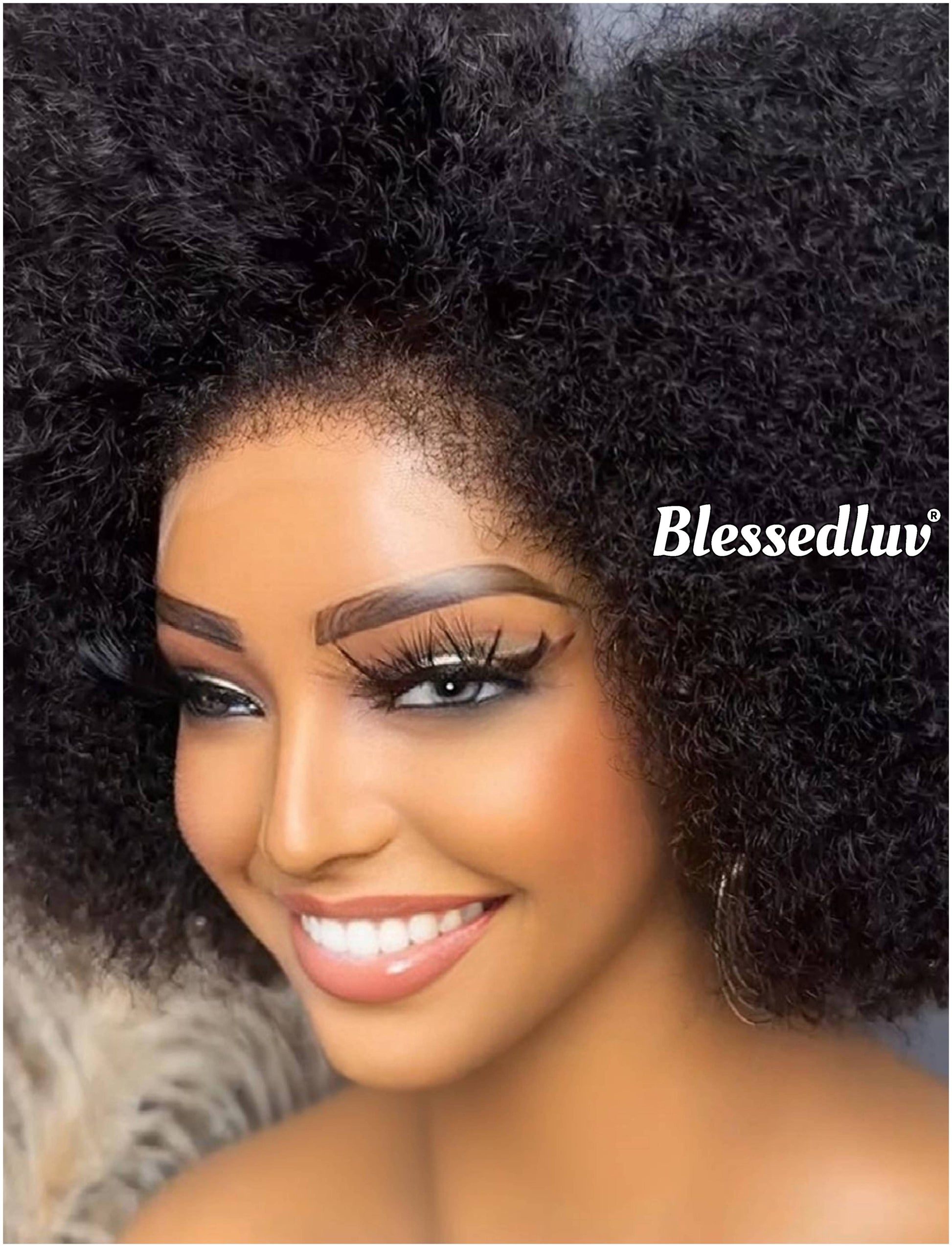 African Queen - 4c Texture Ventilated Kinky Wig-Blessedluv.com-Brazilianweave.com