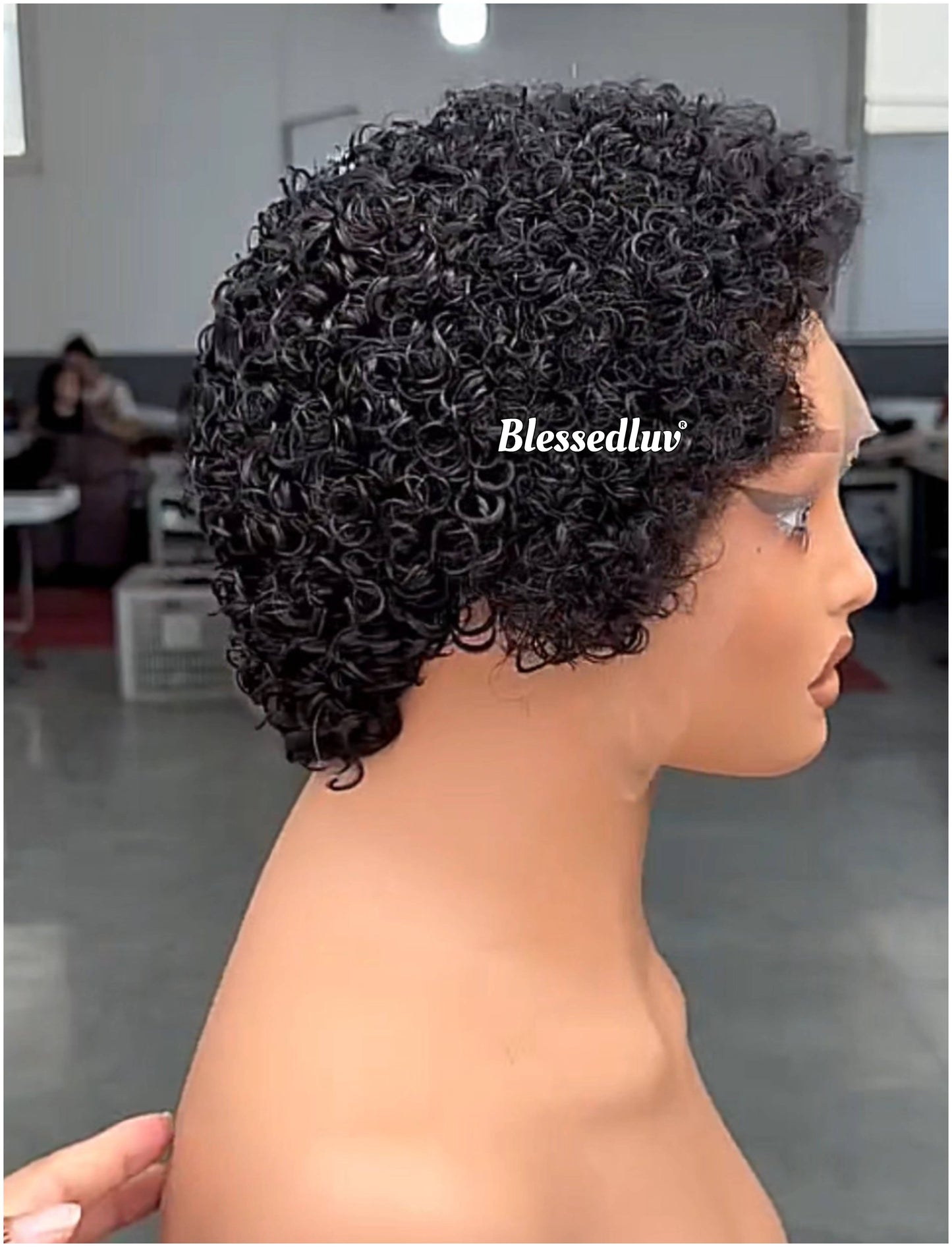 Linda - 3C Curly Pixie Wig | Choose Lagos Hairline or Standard Hairline