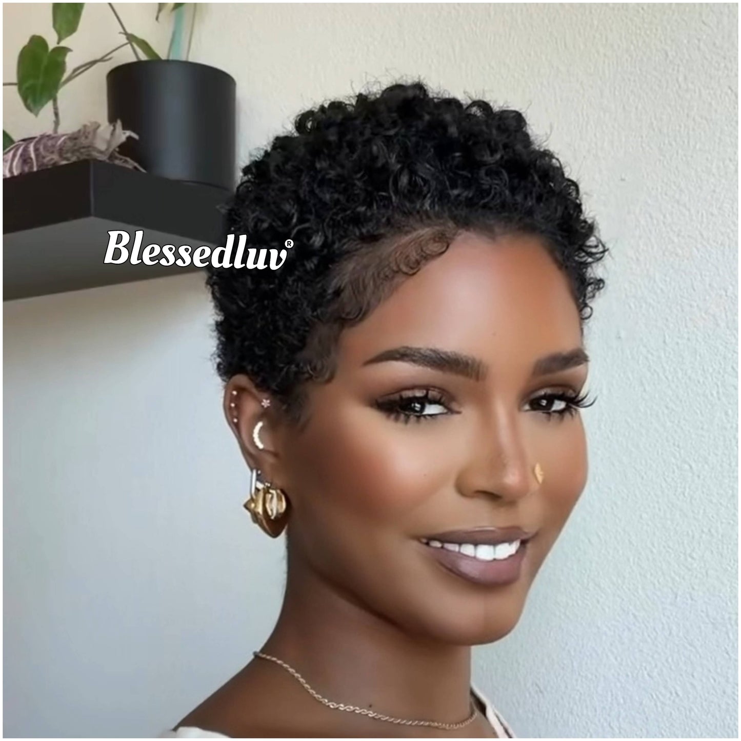 Lella – Pixie Cut Glueless Full Lace Wig, Ready to Wear-Blessedluv.com-Brazilianweave.com