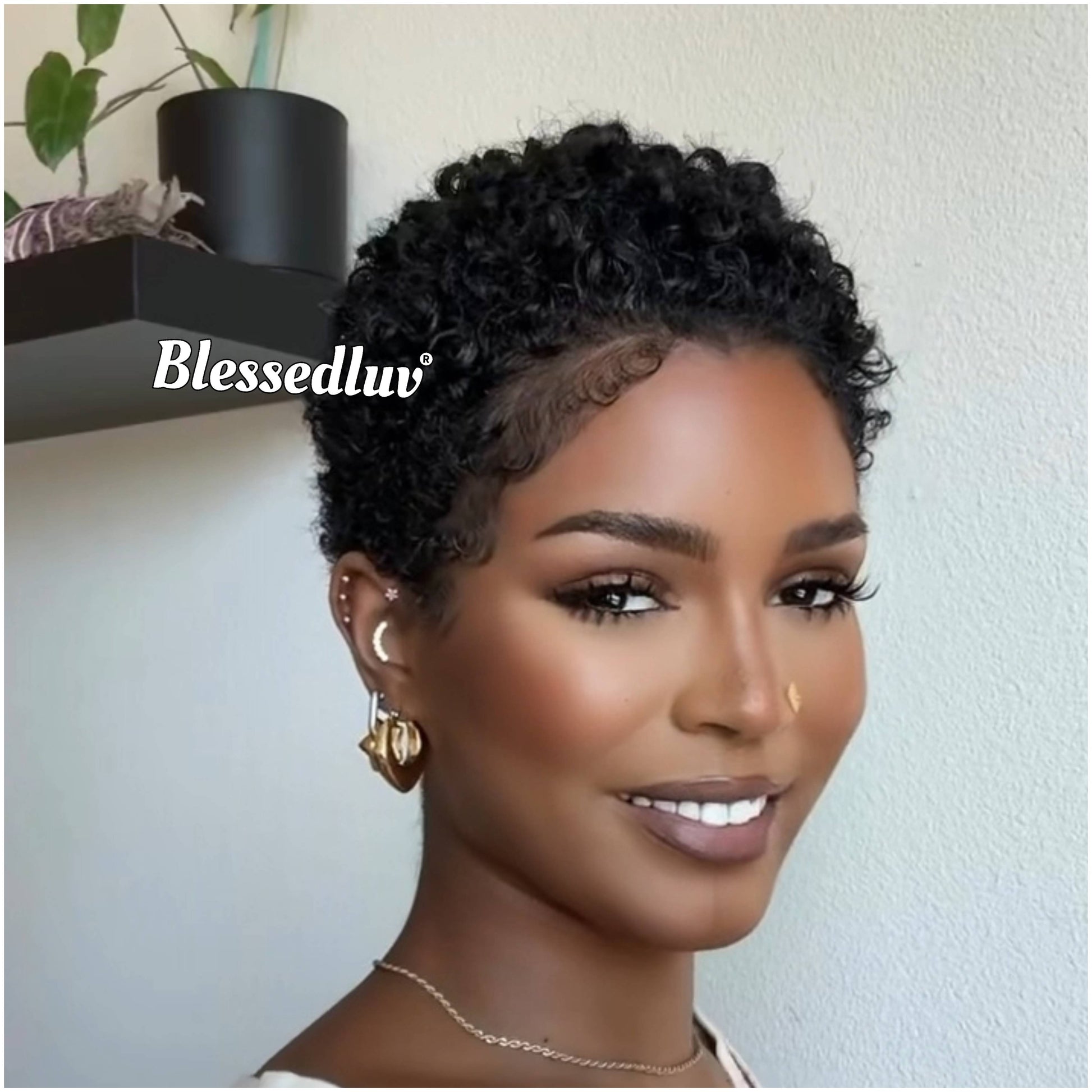 Lella – Pixie Cut Glueless Full Lace Wig, Ready to Wear-Blessedluv.com-Brazilianweave.com