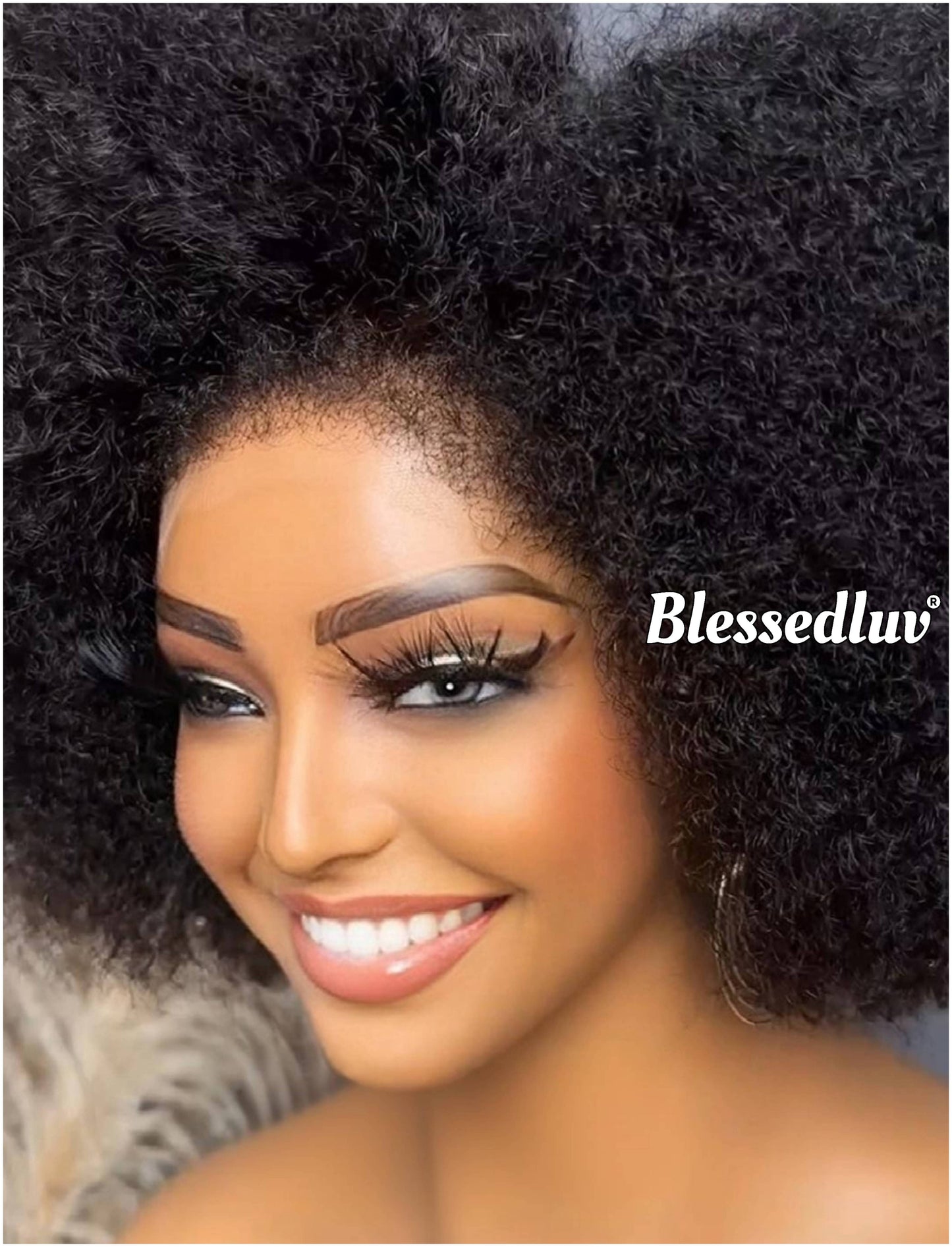 African Queen - 4c Texture Ventilated Kinky Wig-Blessedluv.com-Brazilianweave.com