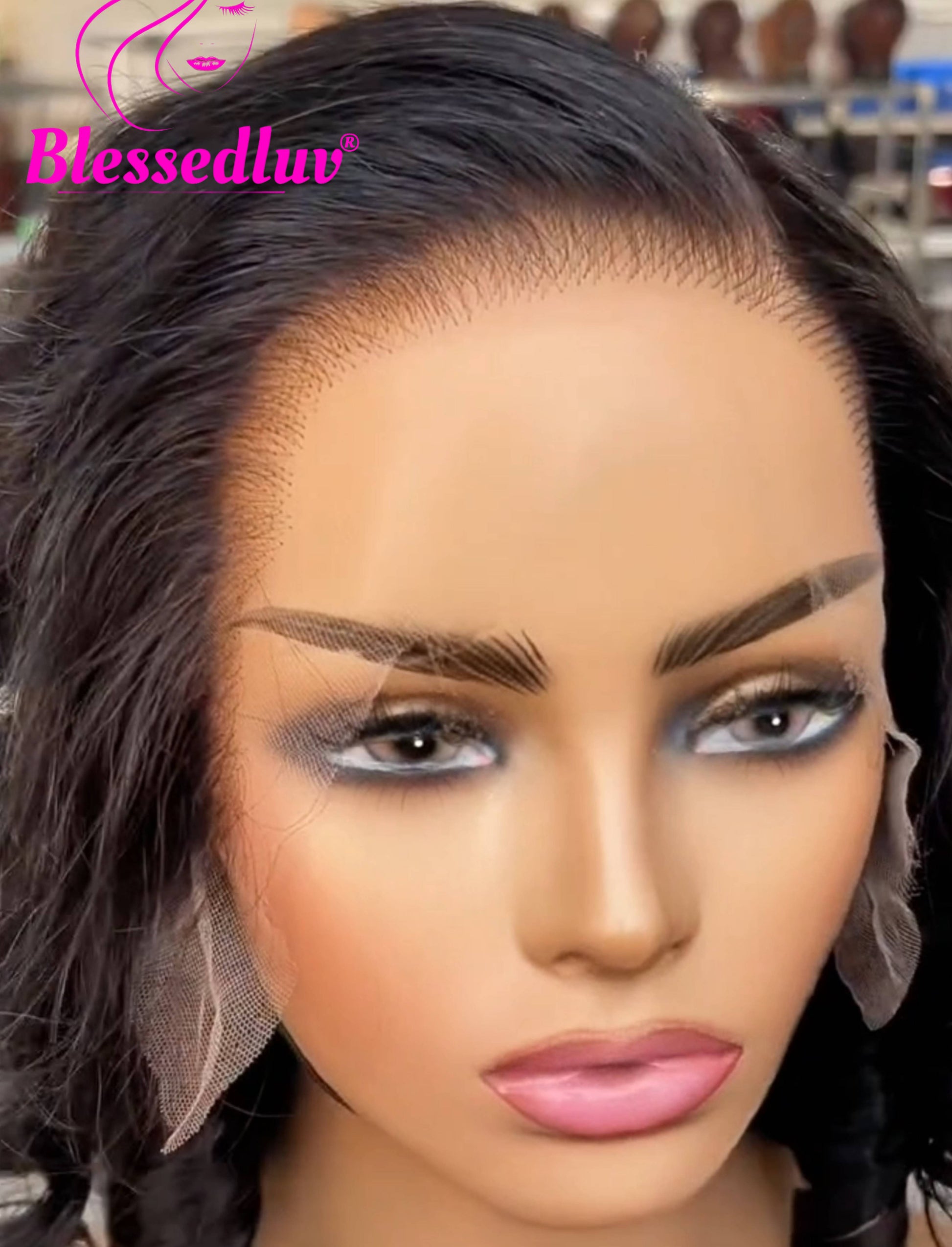 Alice - HD Lace Frontal - Bouncy Curls-WIG-Blessedluv.com-Brazilianweave.com