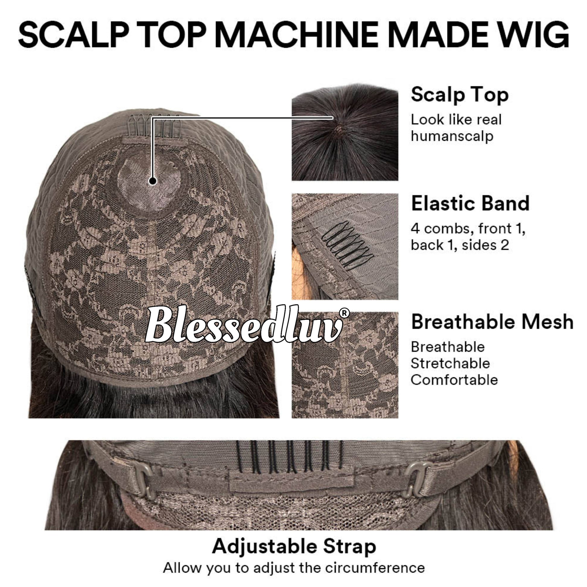 Karina – Pixie Cut No Lace Glueless, Ready to Wear-Blessedluv.com-Brazilianweave.com