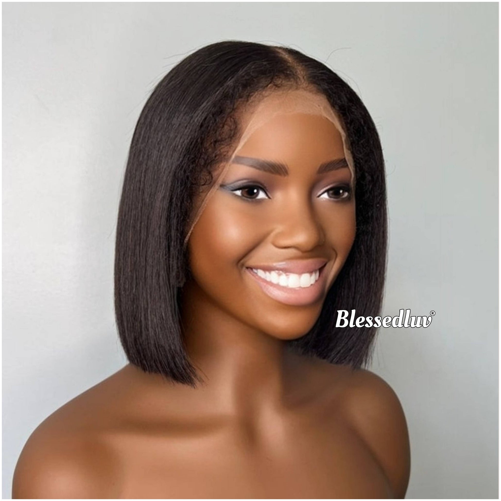 Yulia - 3C Edges Ventilated TextureBob Wig-Blessedluv.com-Brazilianweave.com