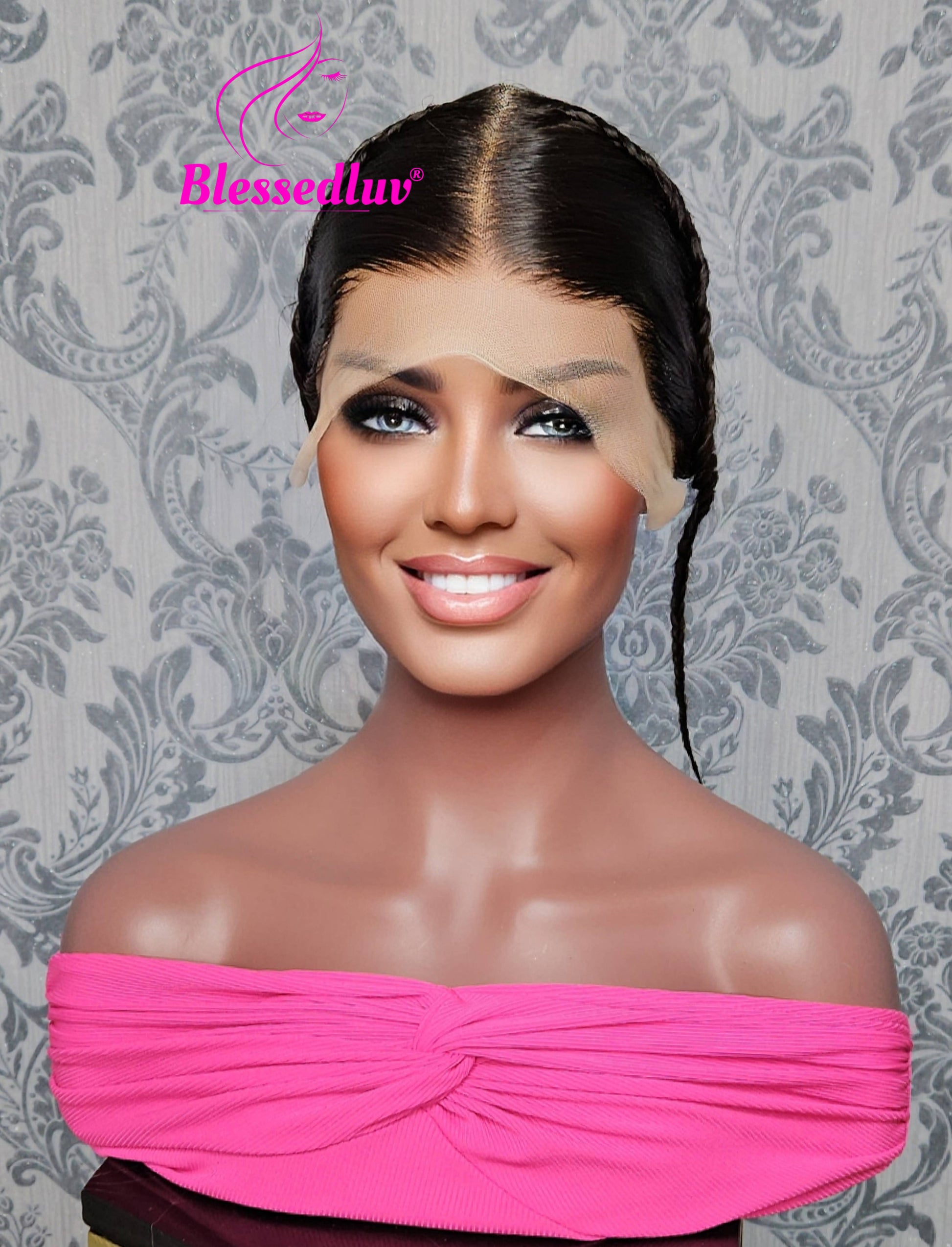 Glueless Frontal- Center Parting SALE-Blessedluv.com-Brazilianweave.com