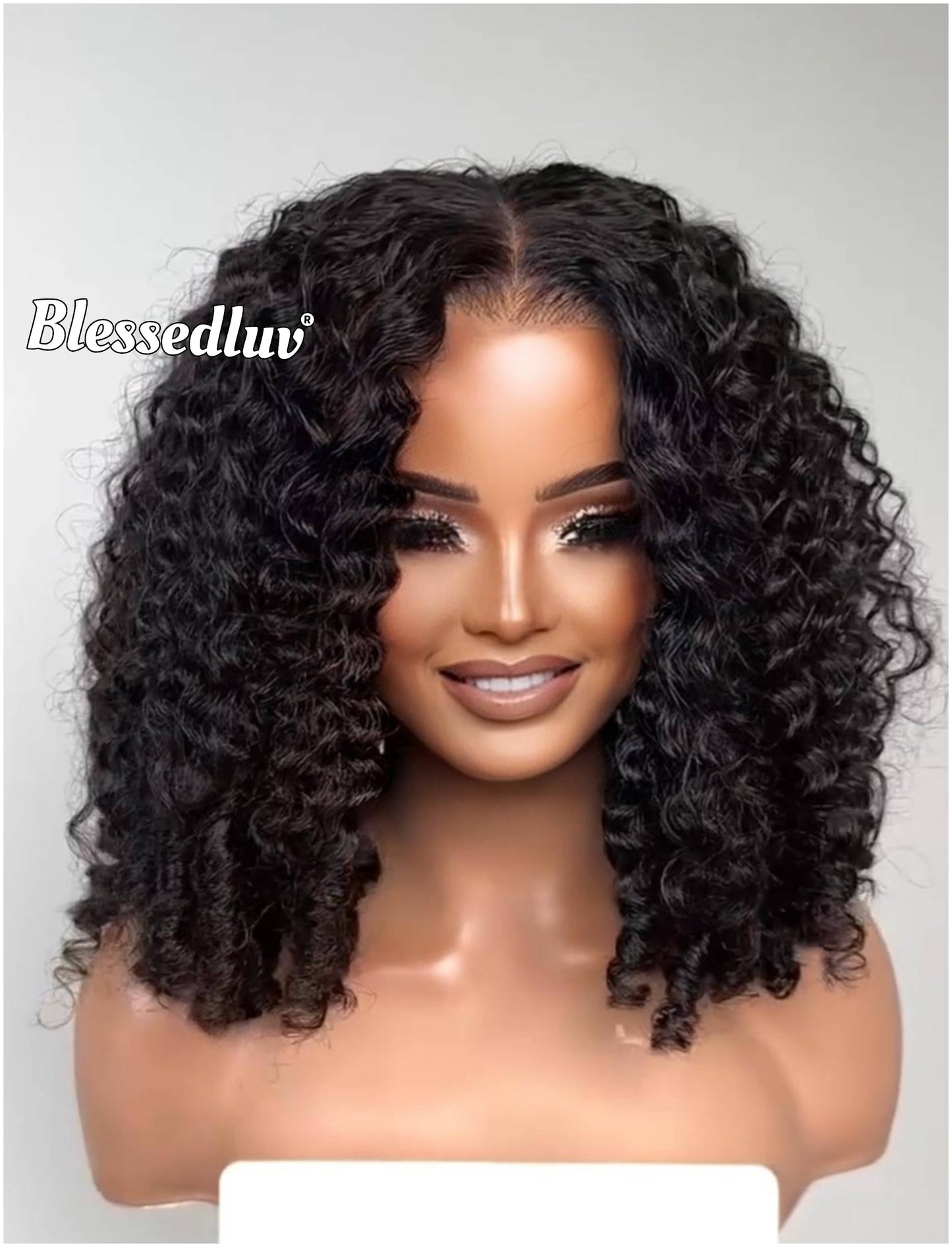 Tina - Eurasian Curly Glueless HD Lace Wig, Ready to Wear-Blessedluv.com-Brazilianweave.com
