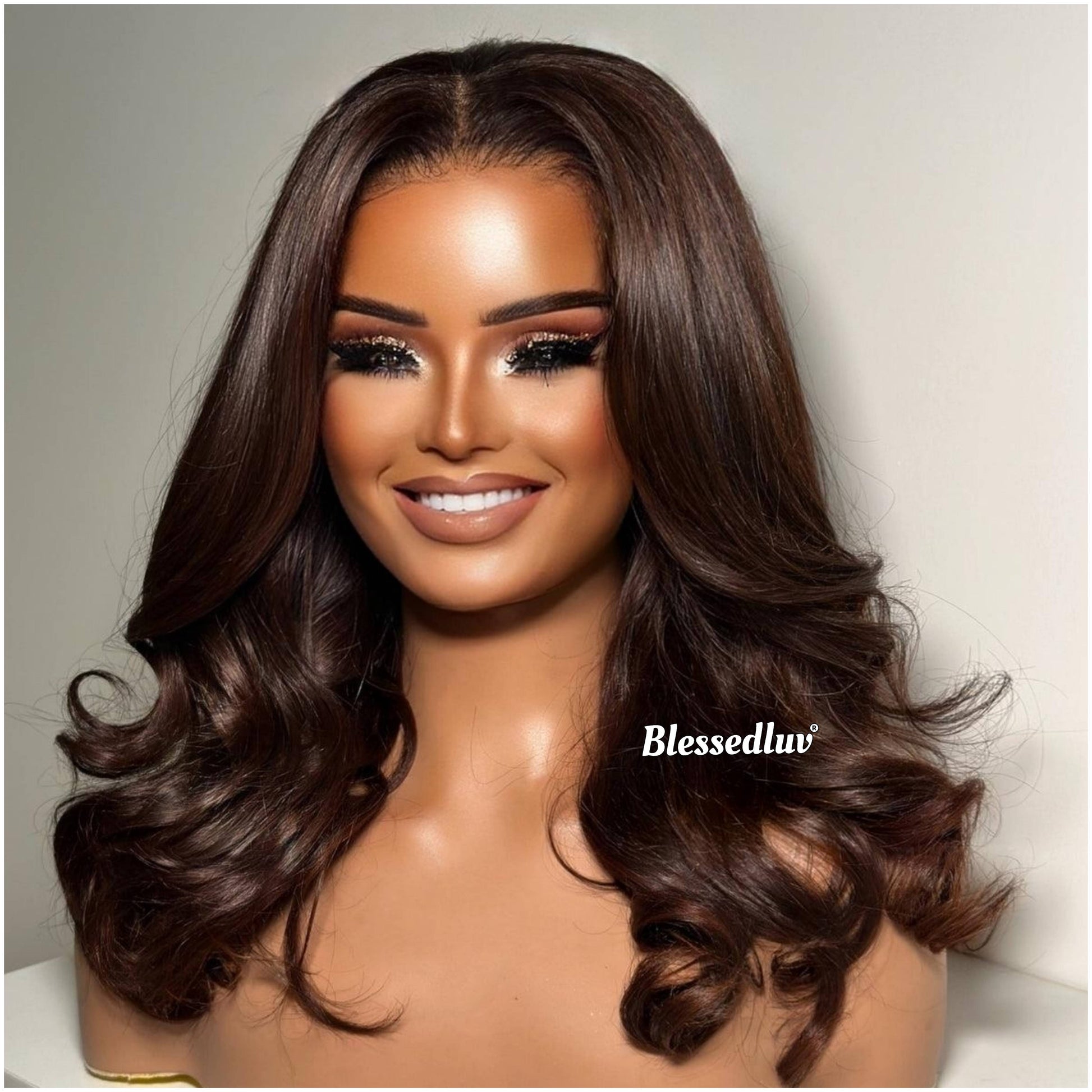 Beth – Glueless Layered Closure Lace Wig in Chocolate, Ready to Wear-Blessedluv.com-Brazilianweave.com